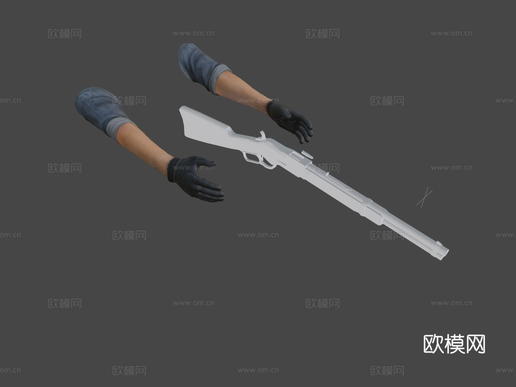 温彻斯特第一人称动画3d模型