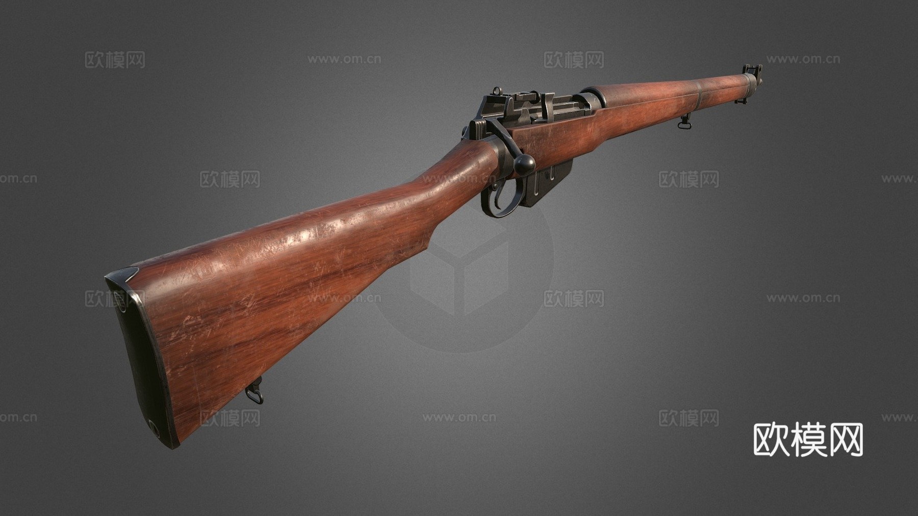 李恩菲尔德Mk1No4考试GAP3d模型