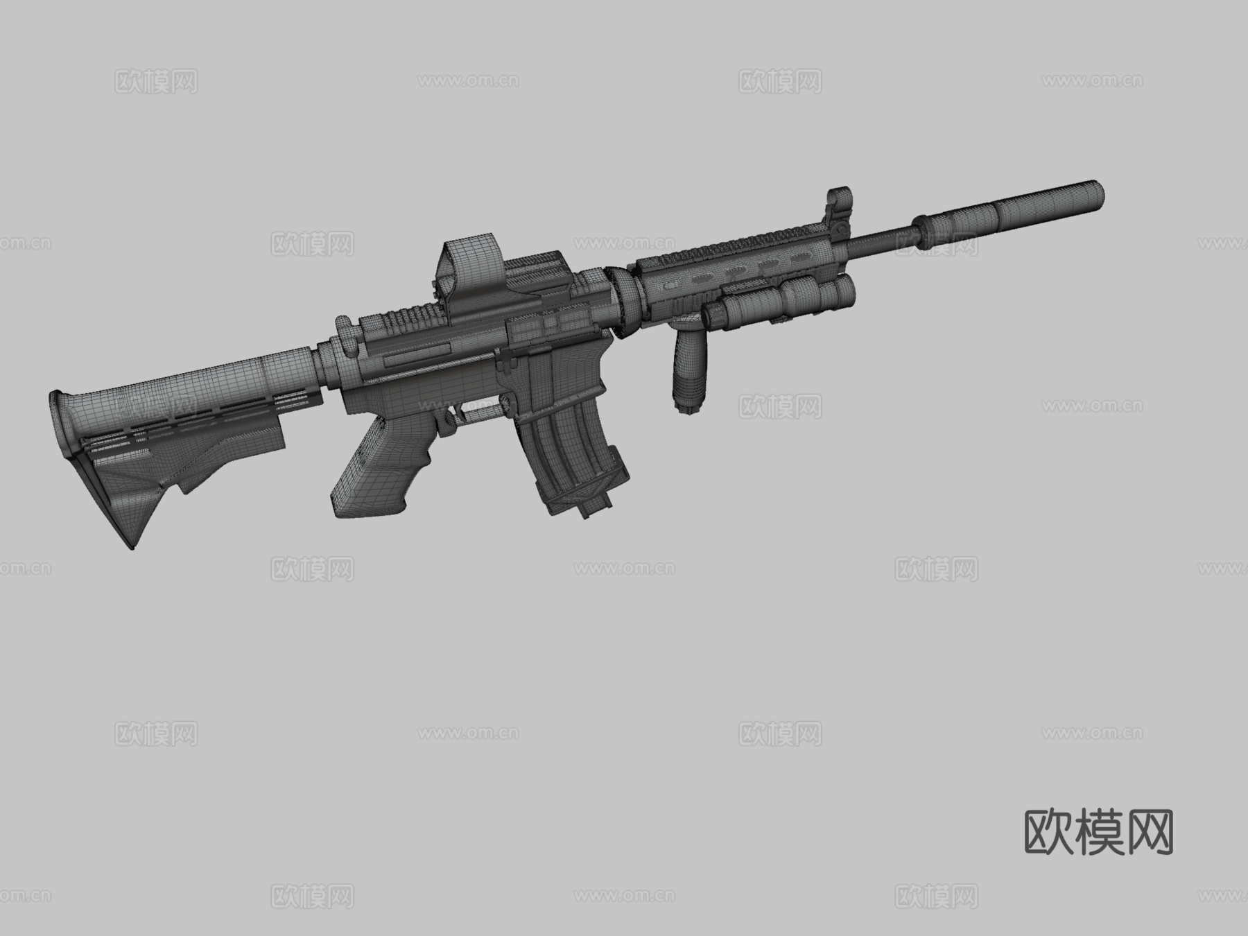 M4A1龙之传说3d模型