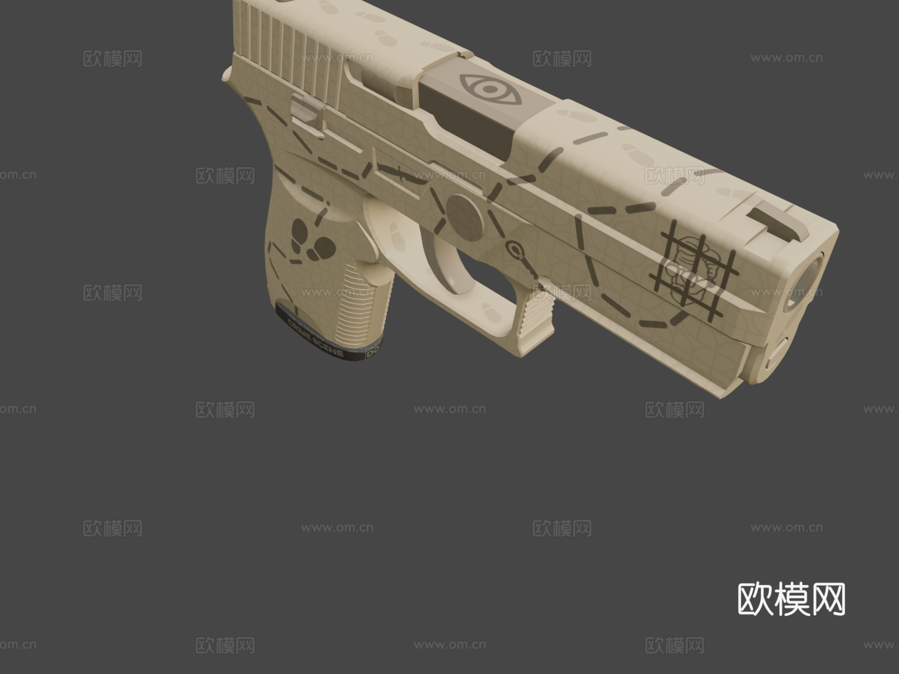 P250-侦探3d模型