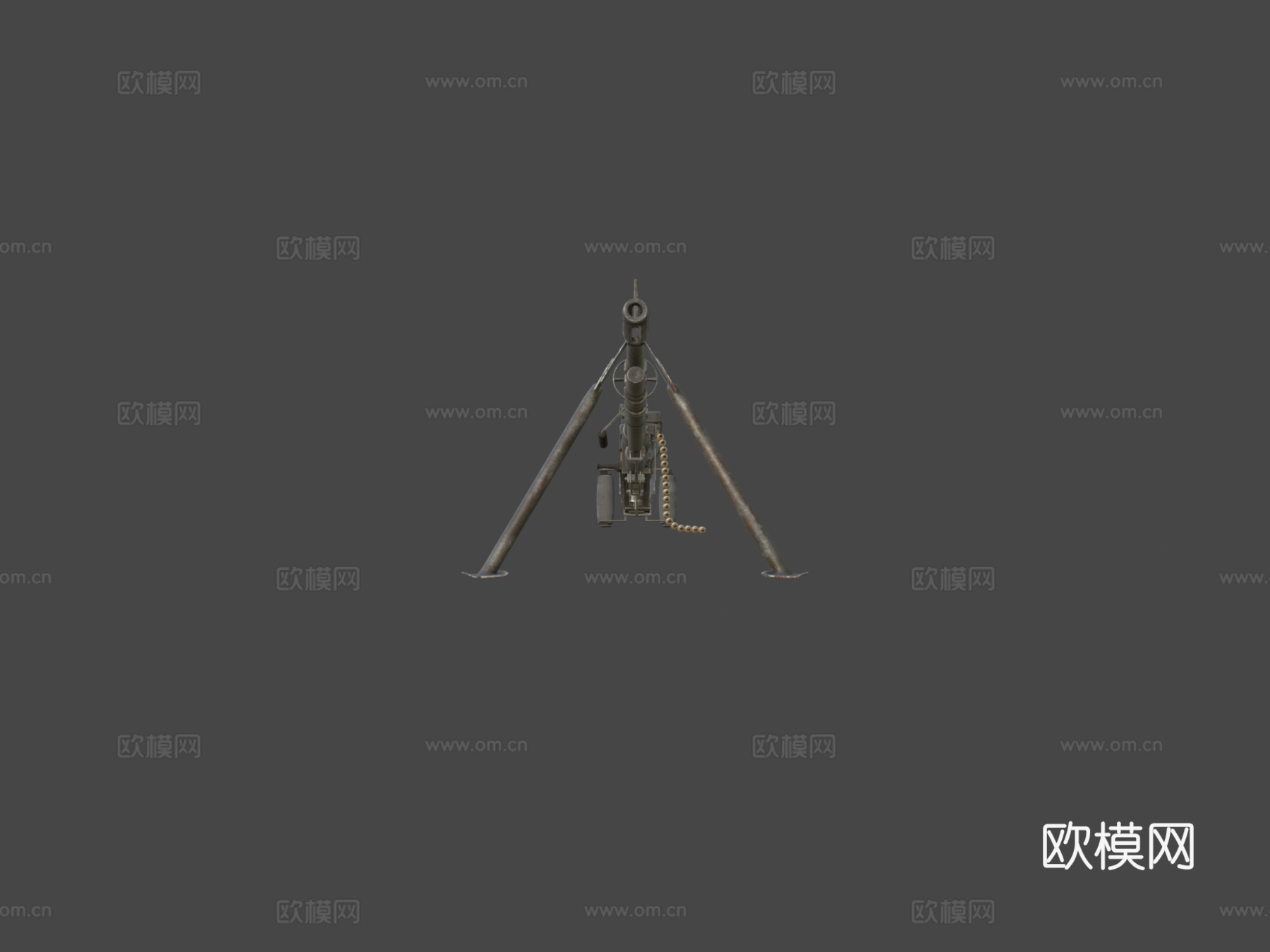 M60D通用机枪3d模型
