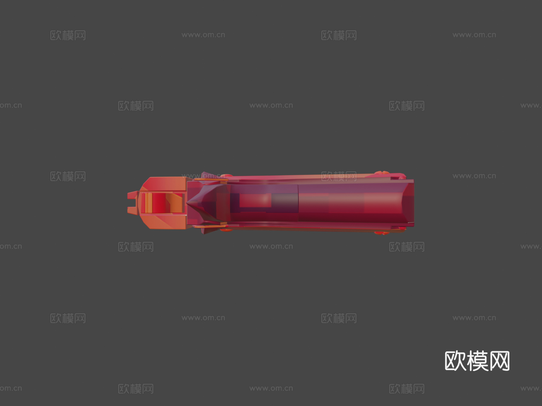 M1911-几何3d模型