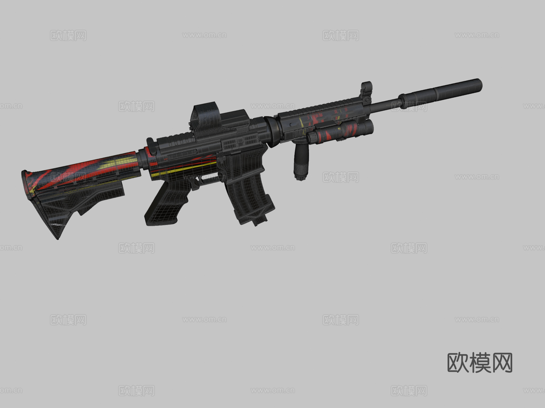 M4A1龙之传说3d模型