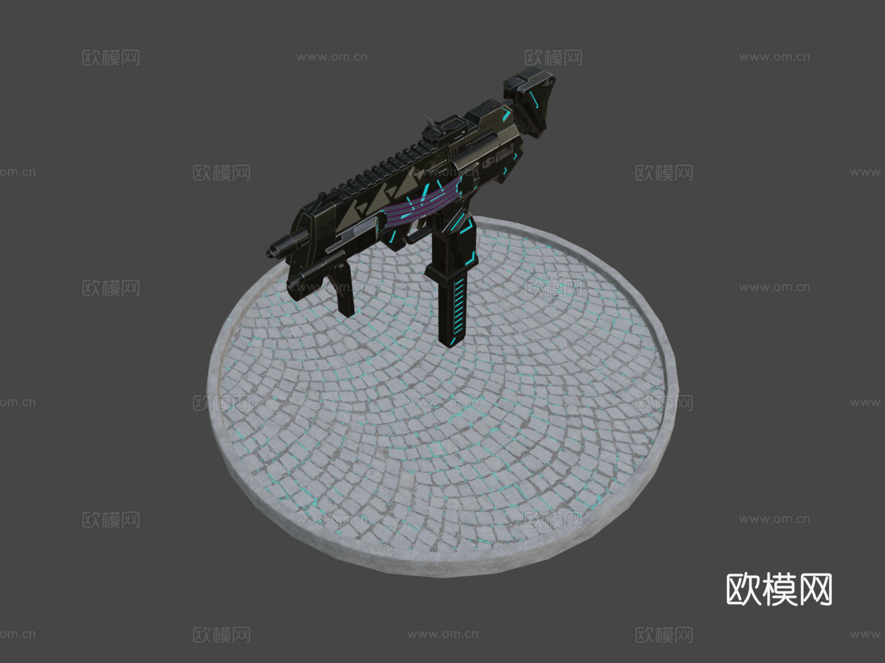 守望先锋-哨兵枪(黑影)3d模型