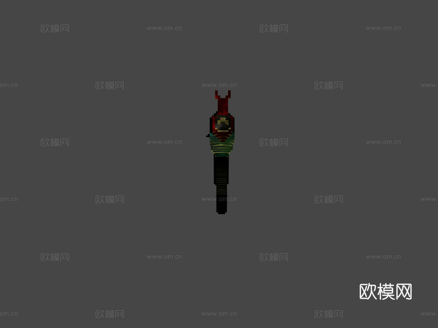 体素AK-47-爆破者=强化版=(立方-128)3d模型