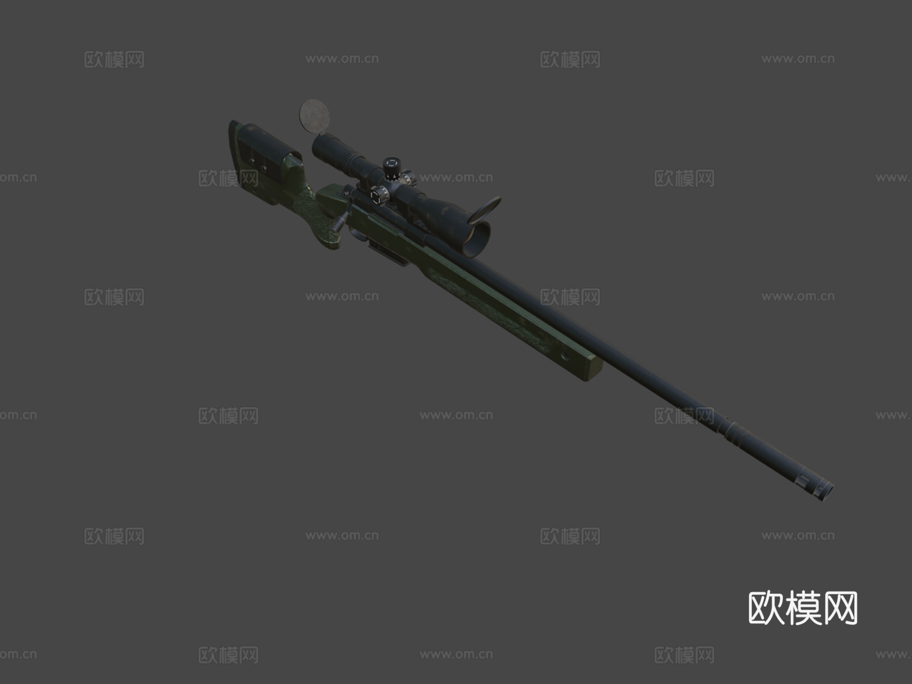 M40A5狙击枪3d模型