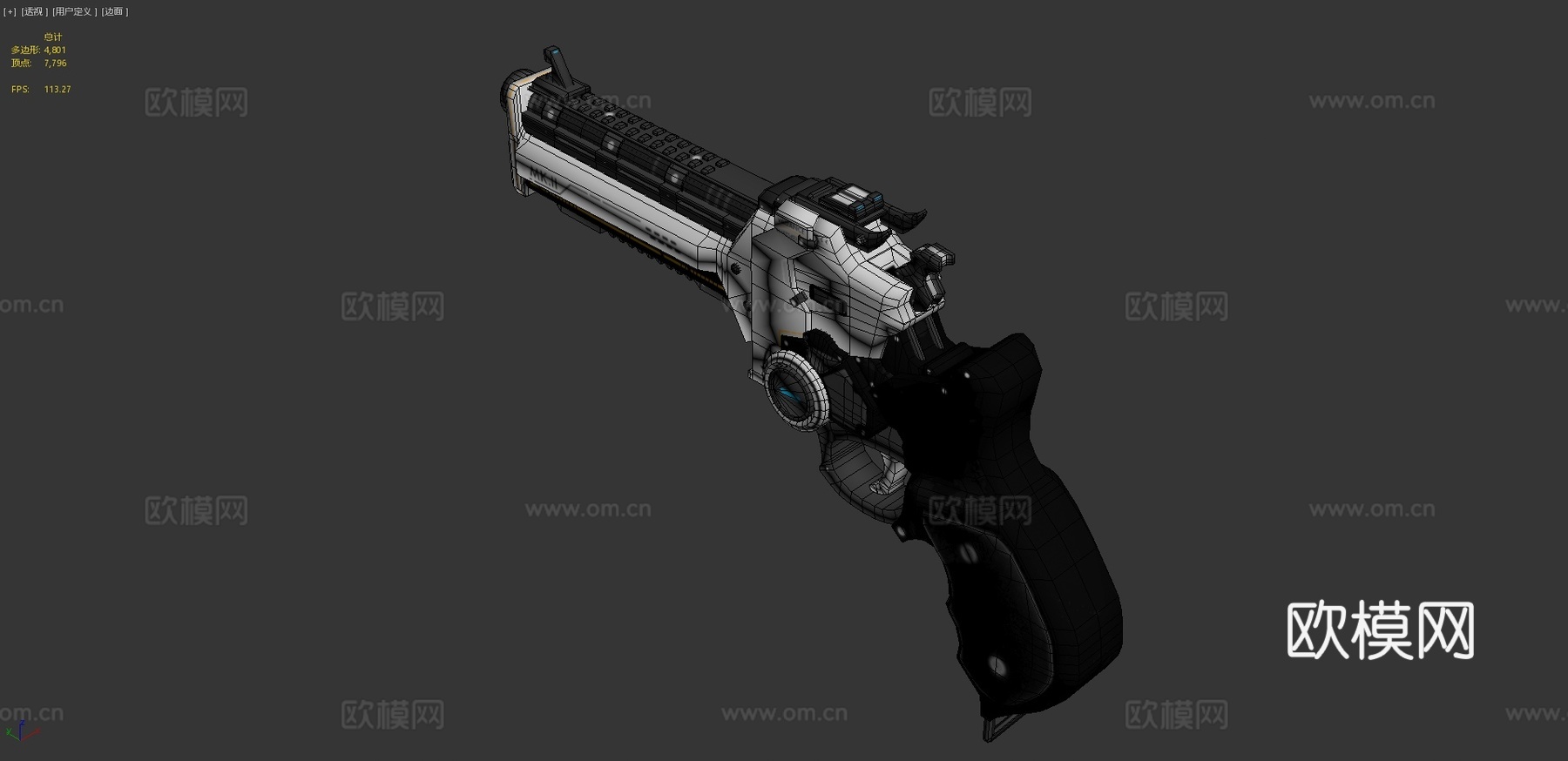 手枪3d模型-Pic-4