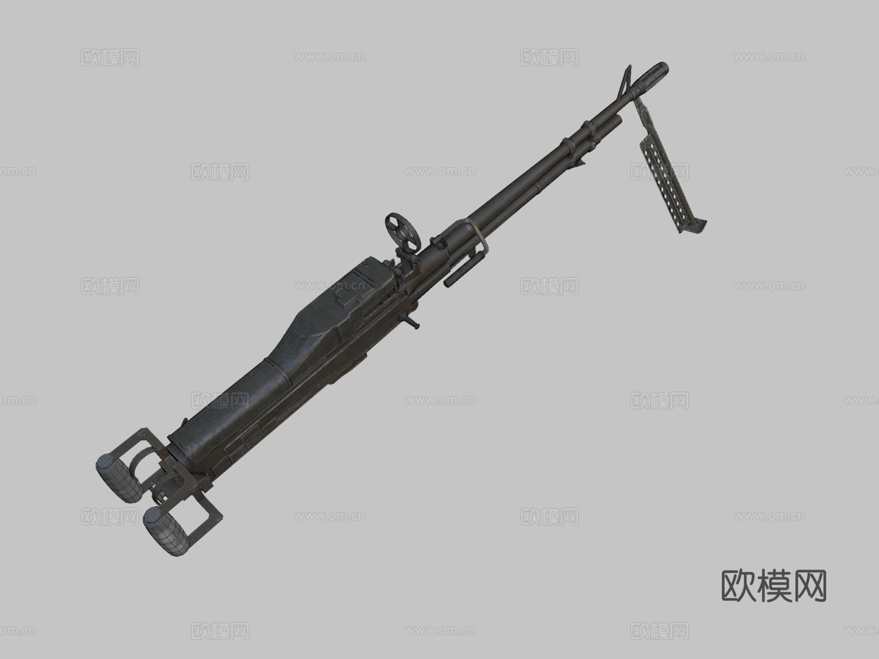 M60D通用机枪3d模型