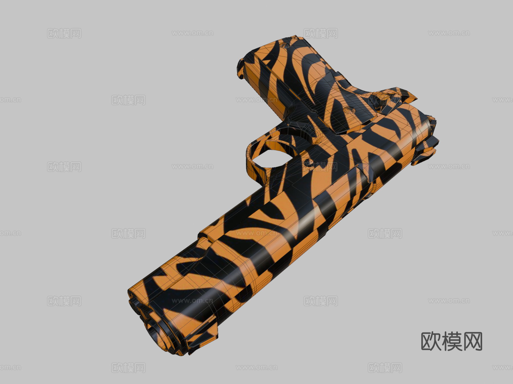 M1911-猛虎3d模型