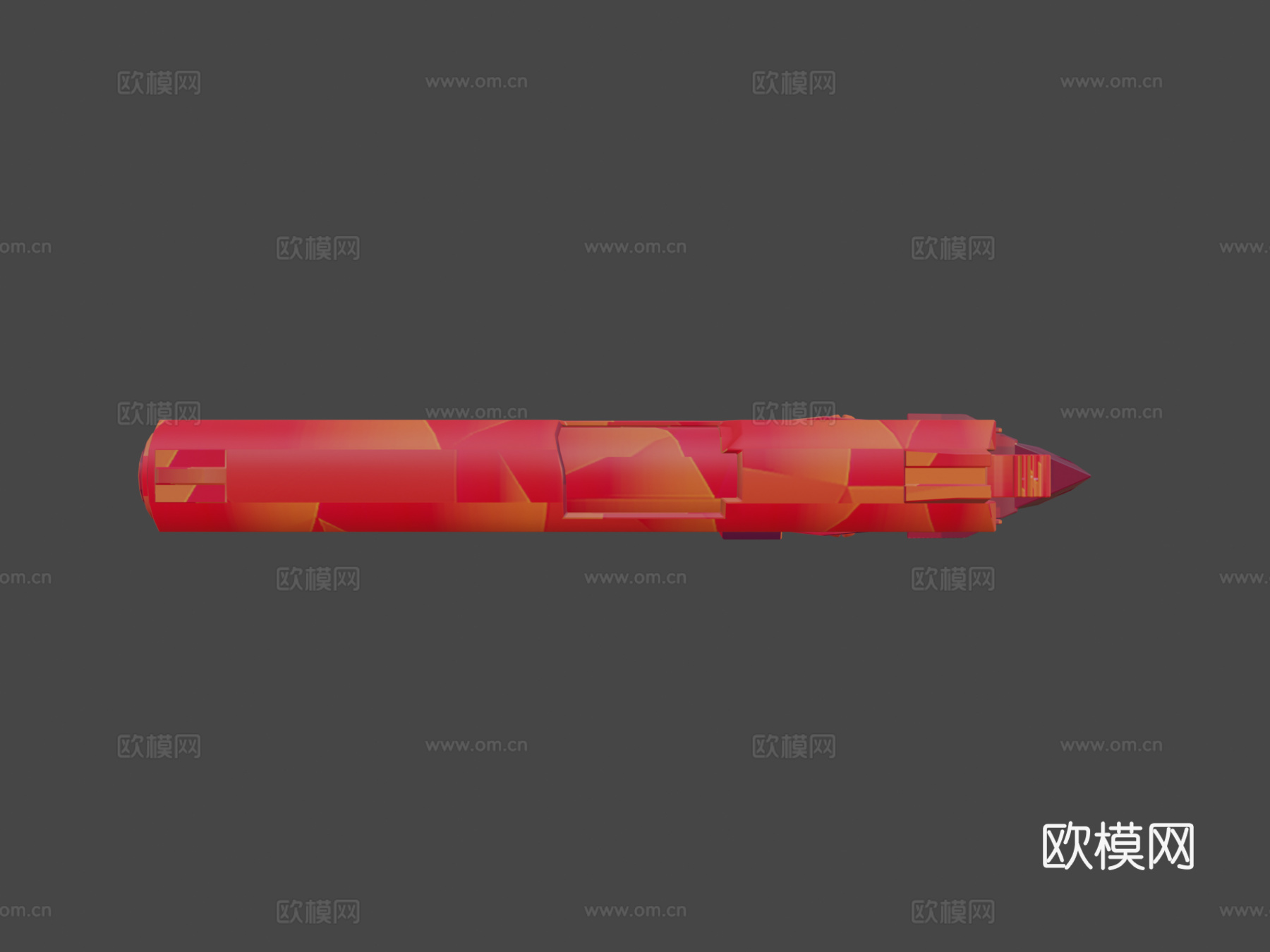 M1911-几何3d模型