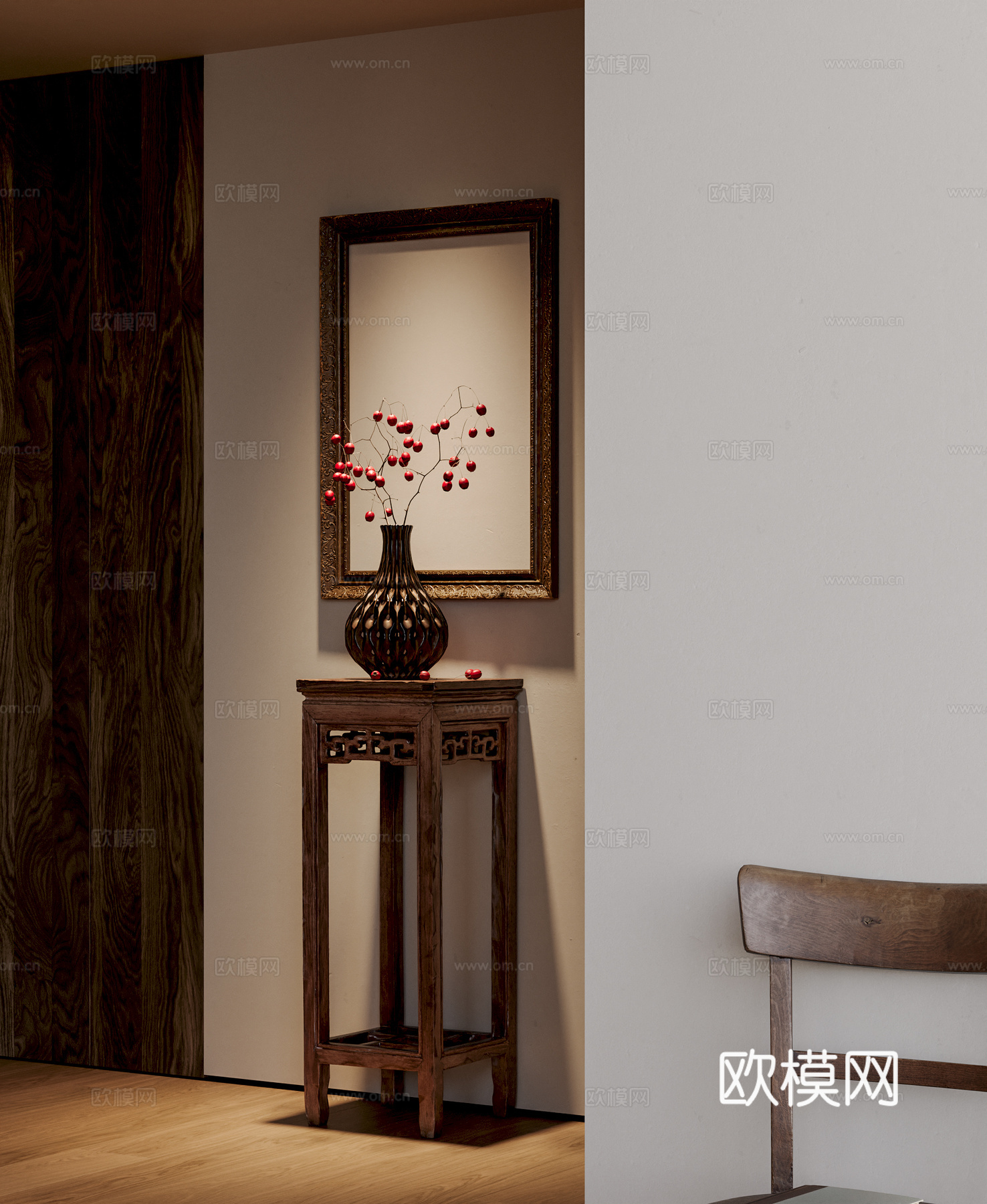 花艺花瓶摆件3d模型