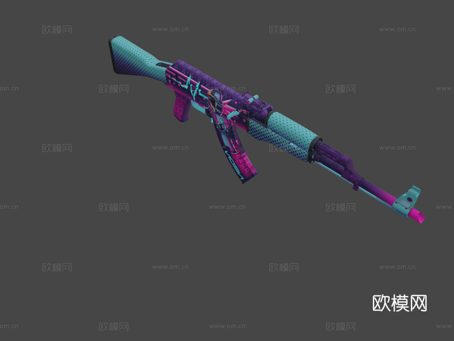 AK47-霓虹骑手3d模型