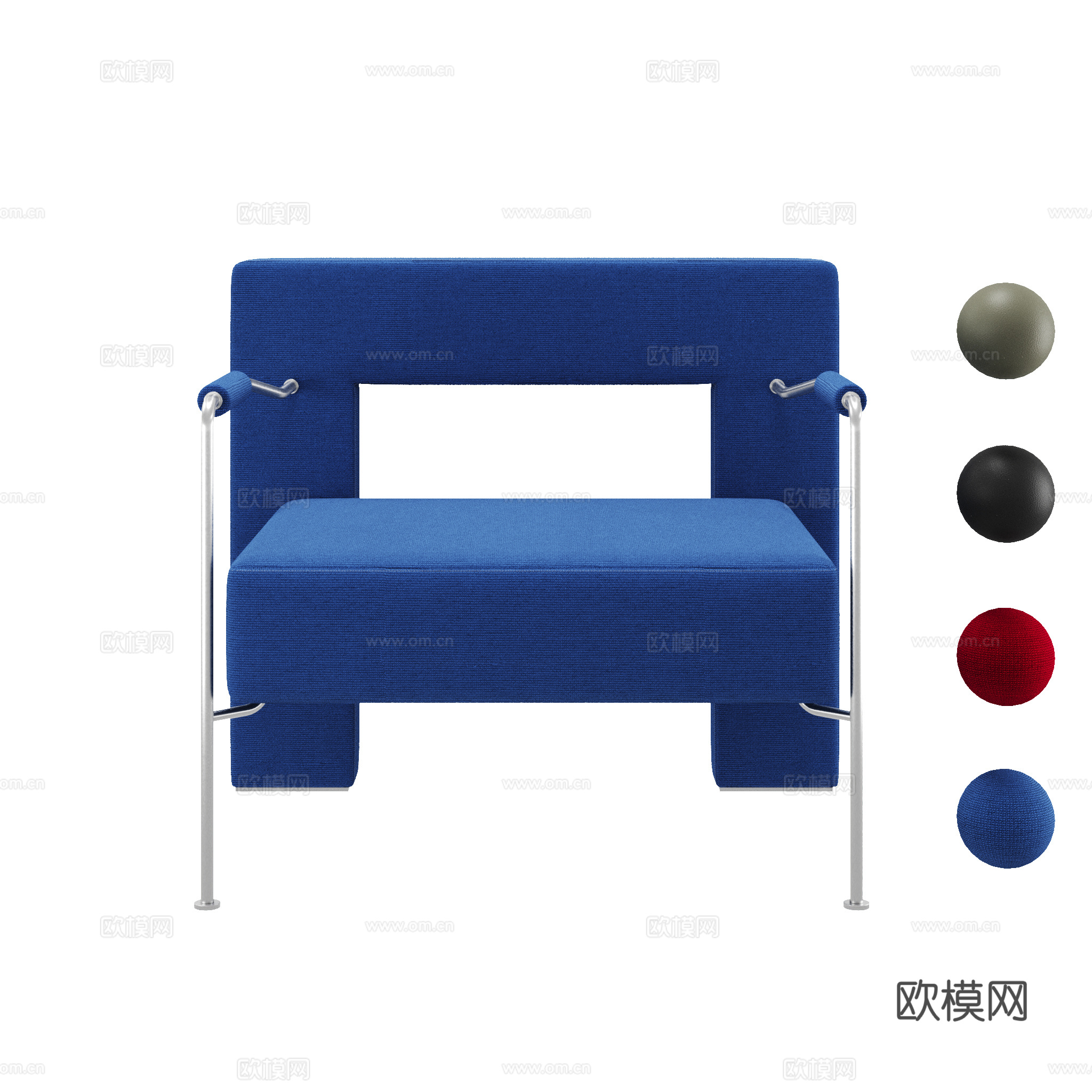 得闲 玫瑰休闲椅 休闲椅3d模型
