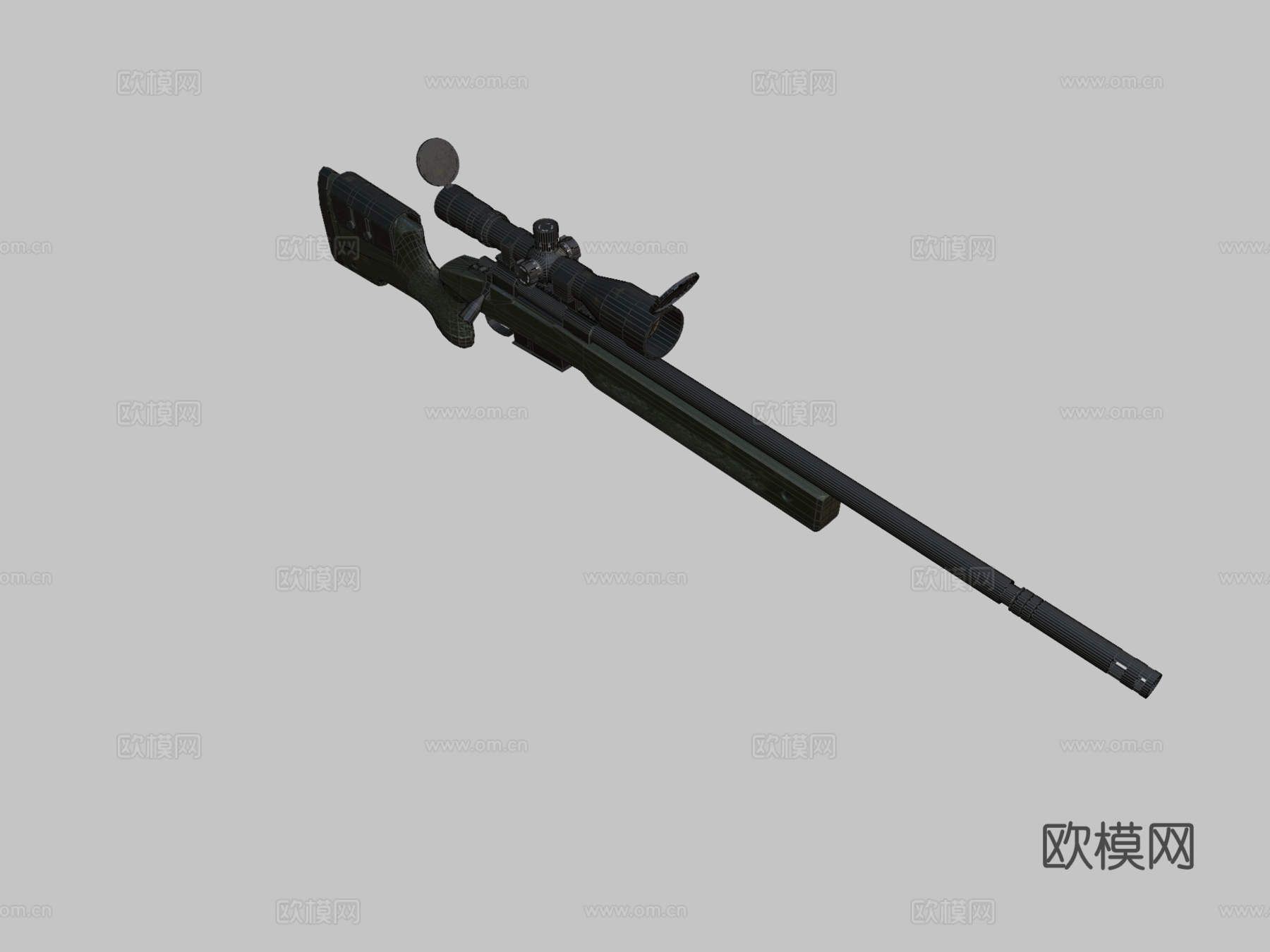 M40A5狙击枪3d模型