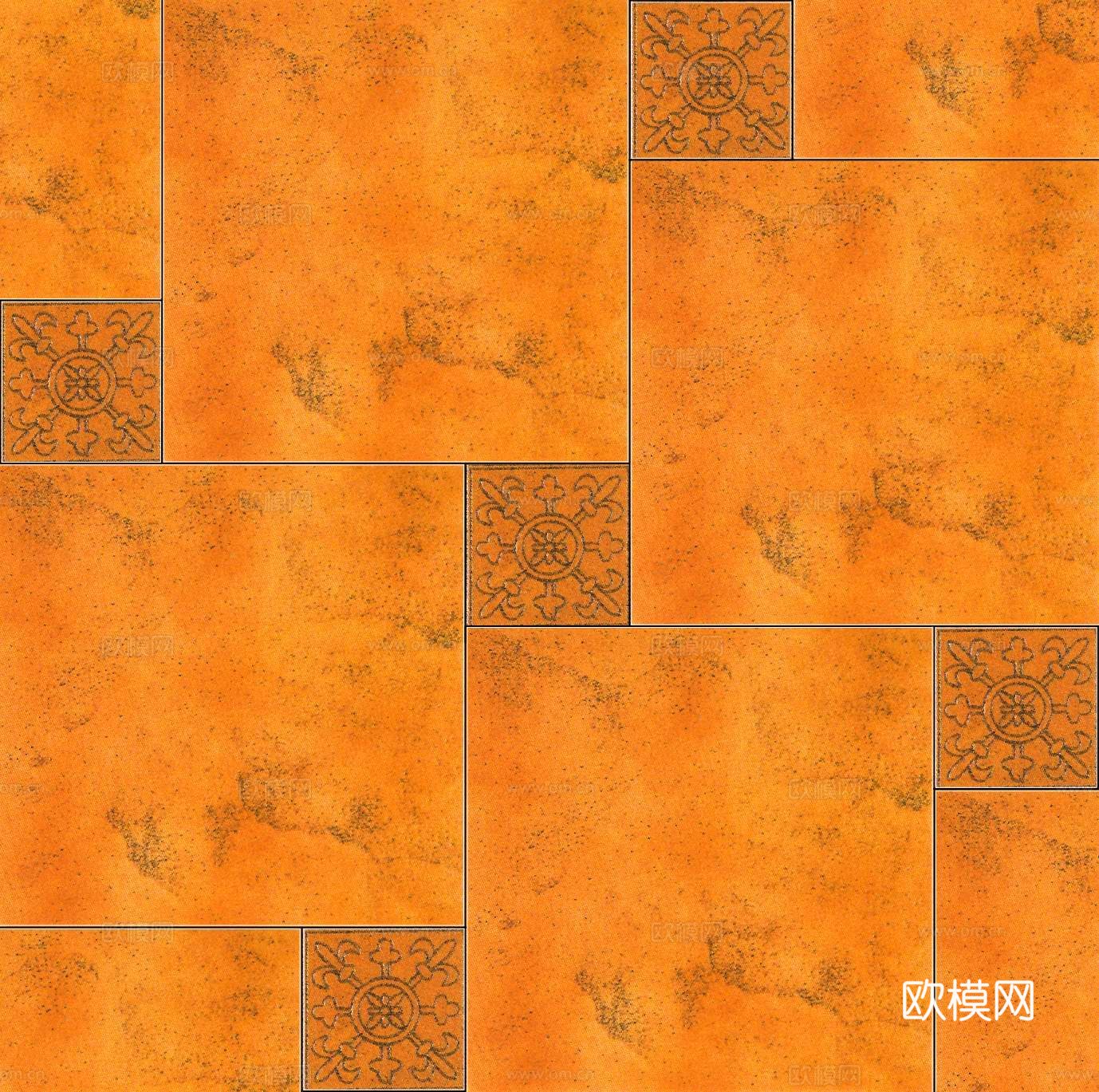 仿古砖 小砖块拼花