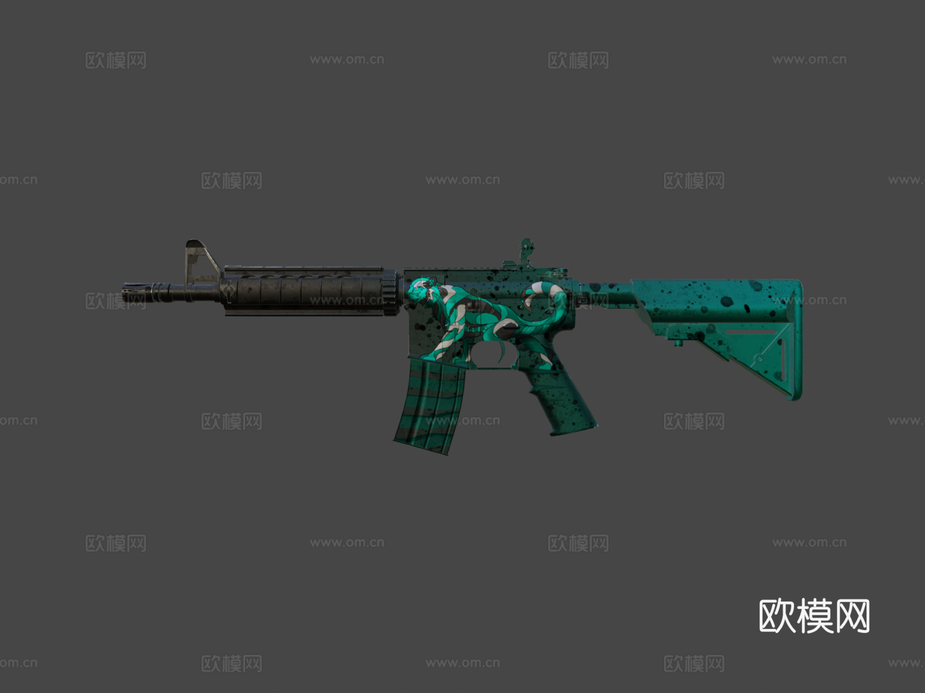 M4A4狮子版3d模型