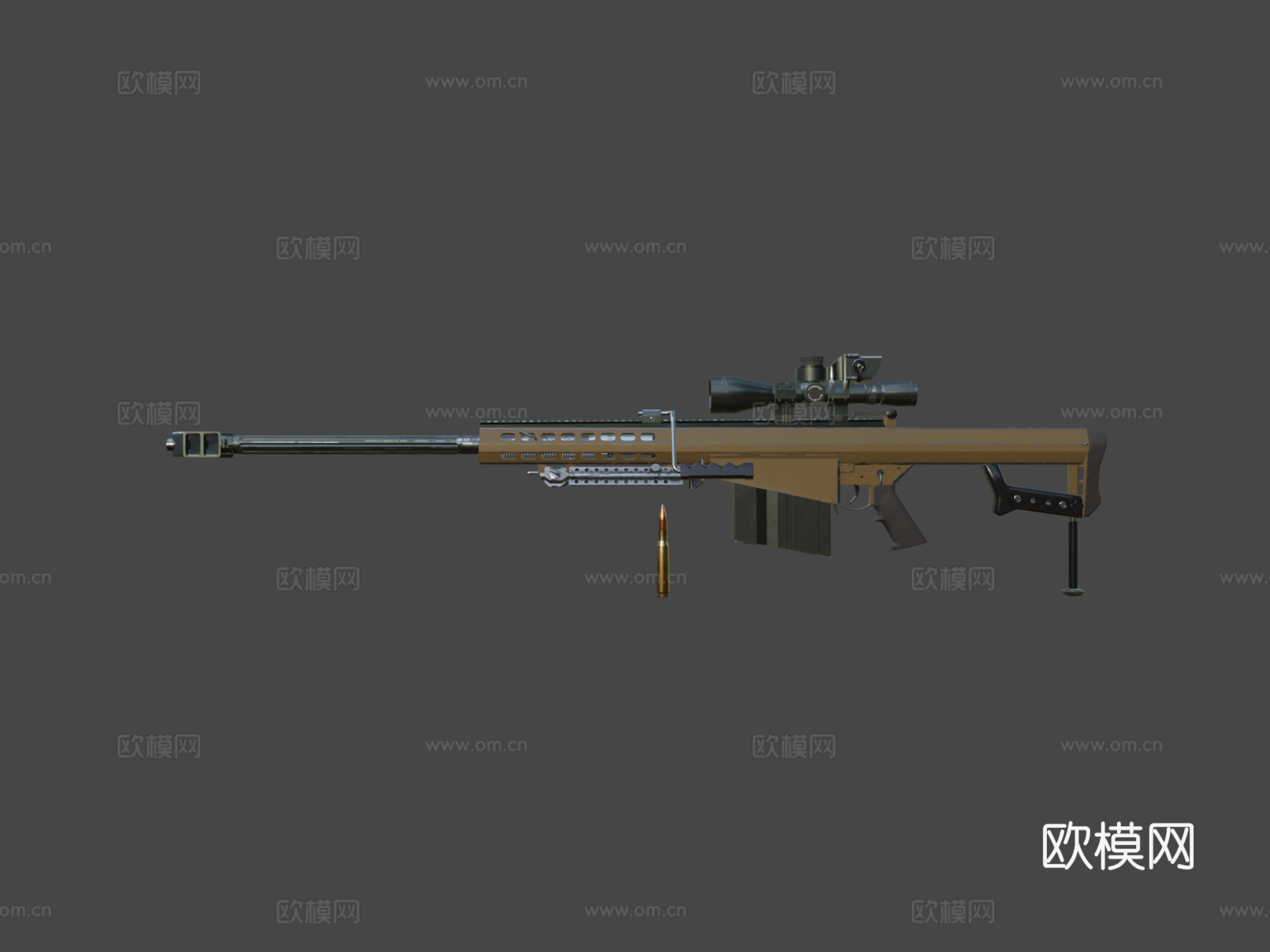 巴雷特M82A13d模型