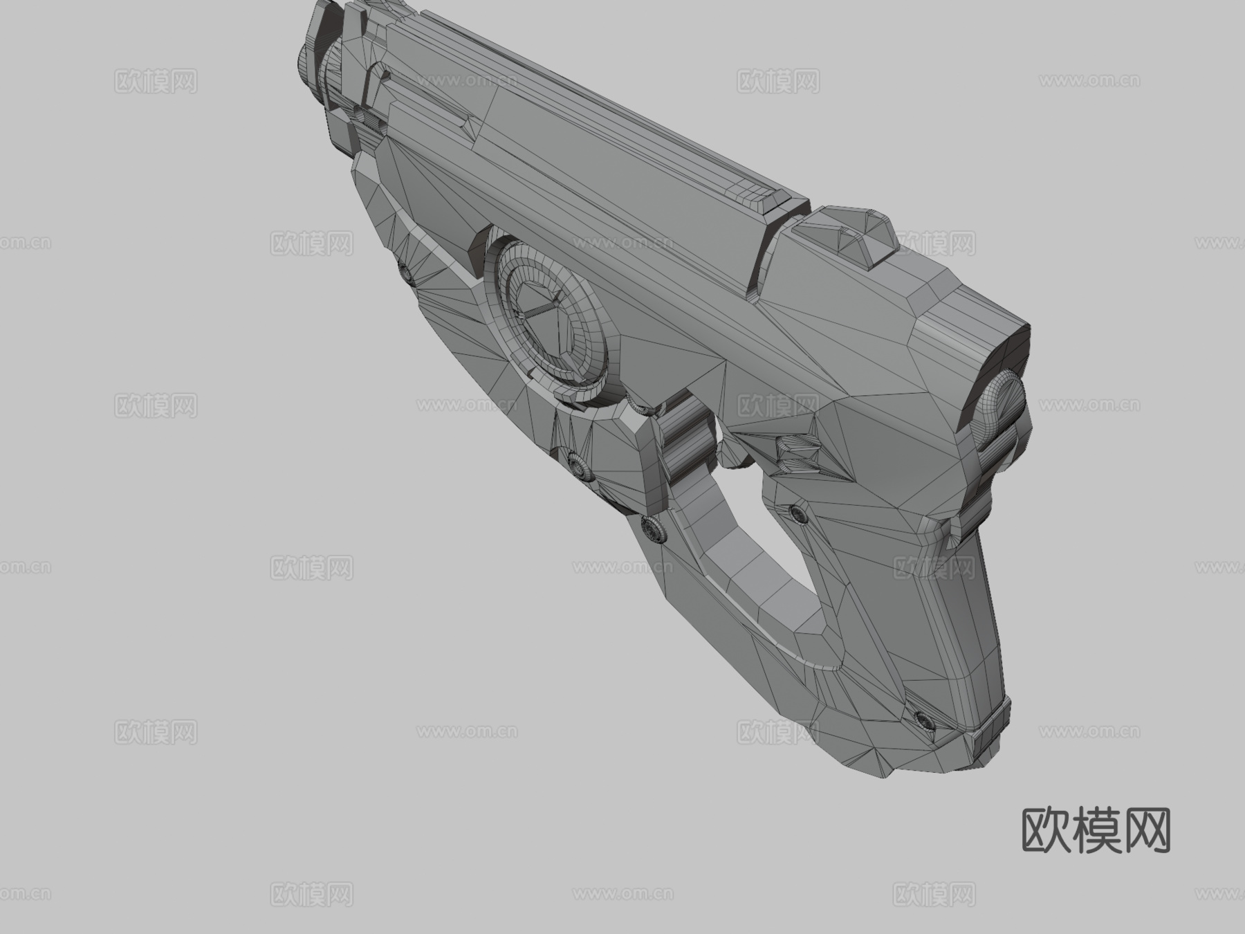 黑守望追踪枪3d模型