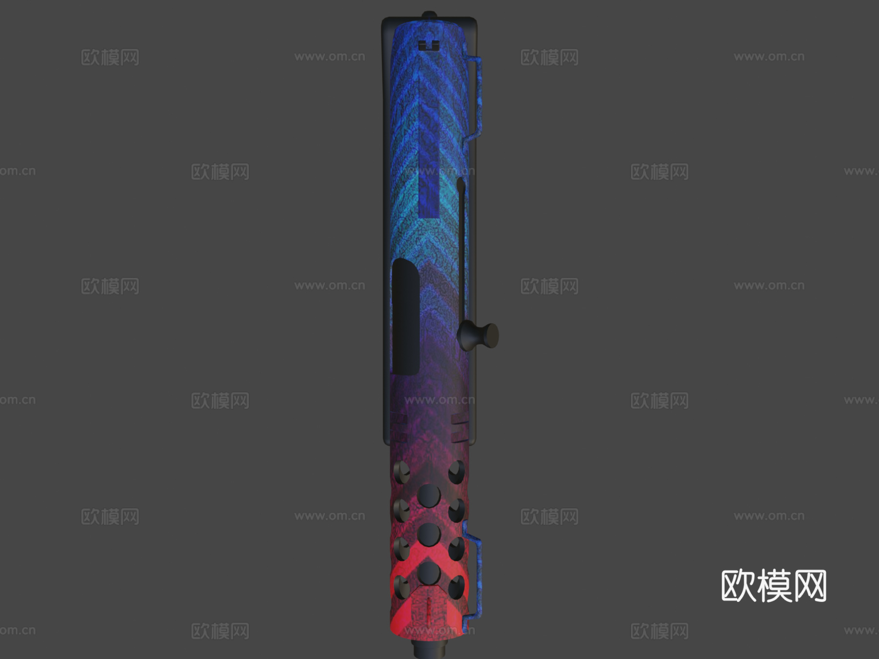 Tec9-蓝线3d模型