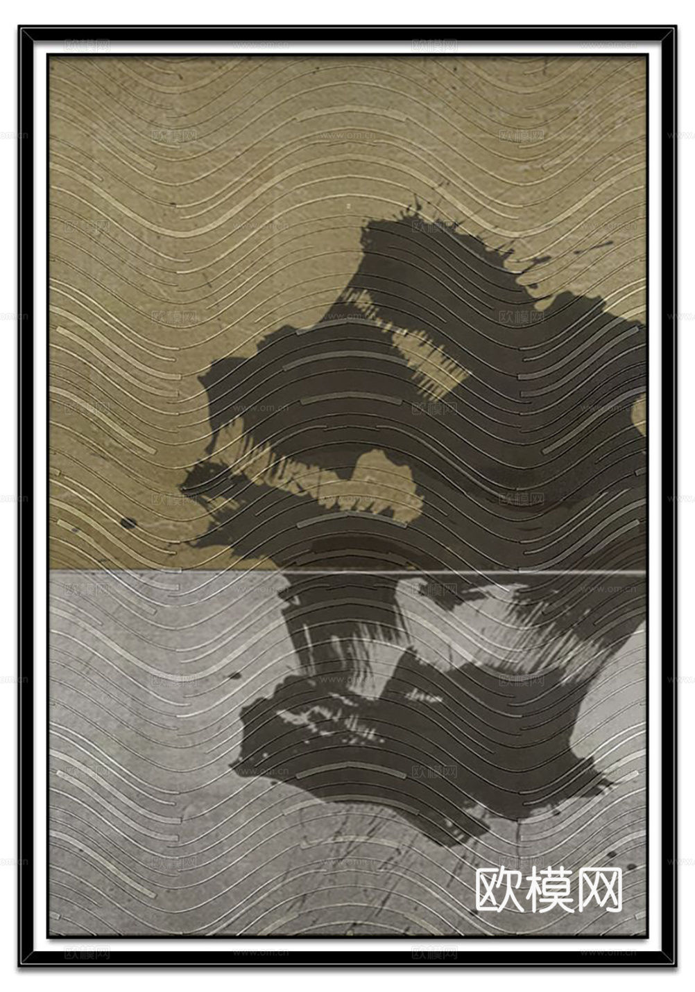 中古复古挂画  抽象画 艺术画
