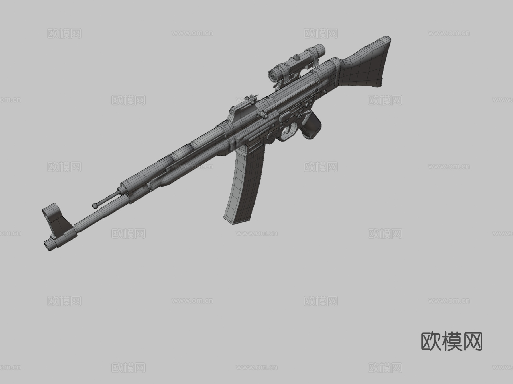 带瞄准镜的STG443d模型