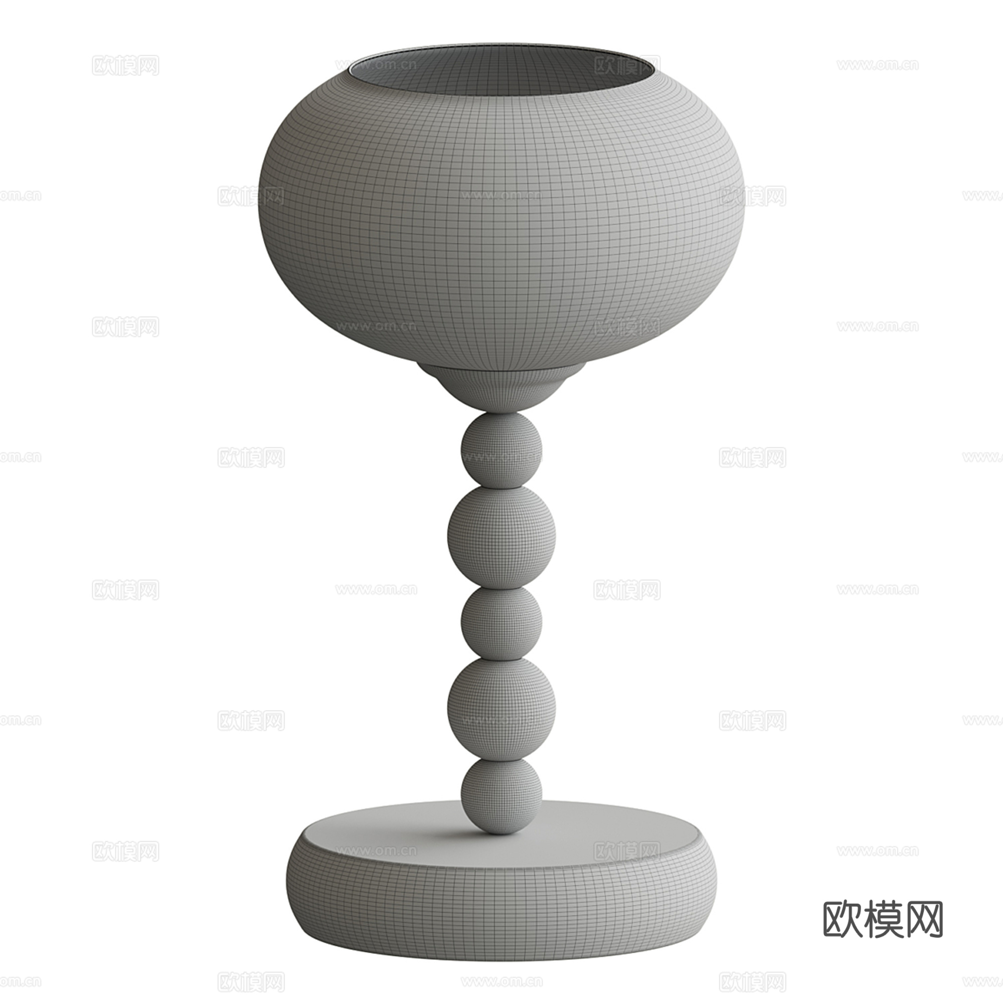 现代轻奢台灯3d模型