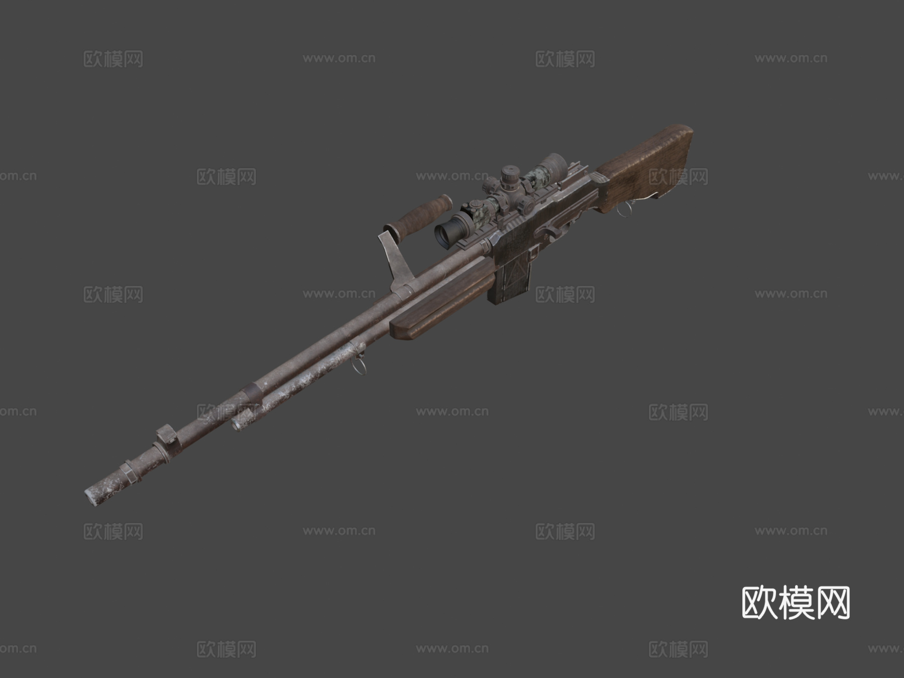 枪械M19183d模型
