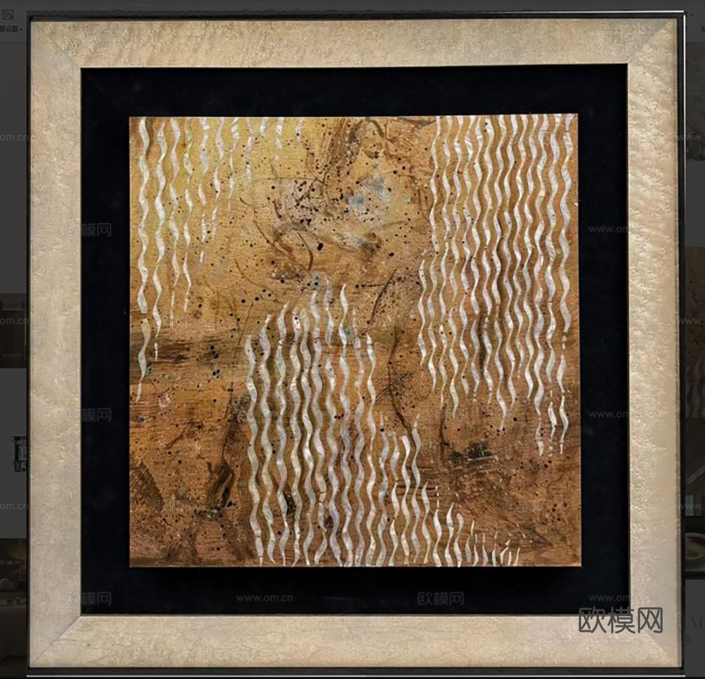 中古复古挂画  抽象画 艺术画