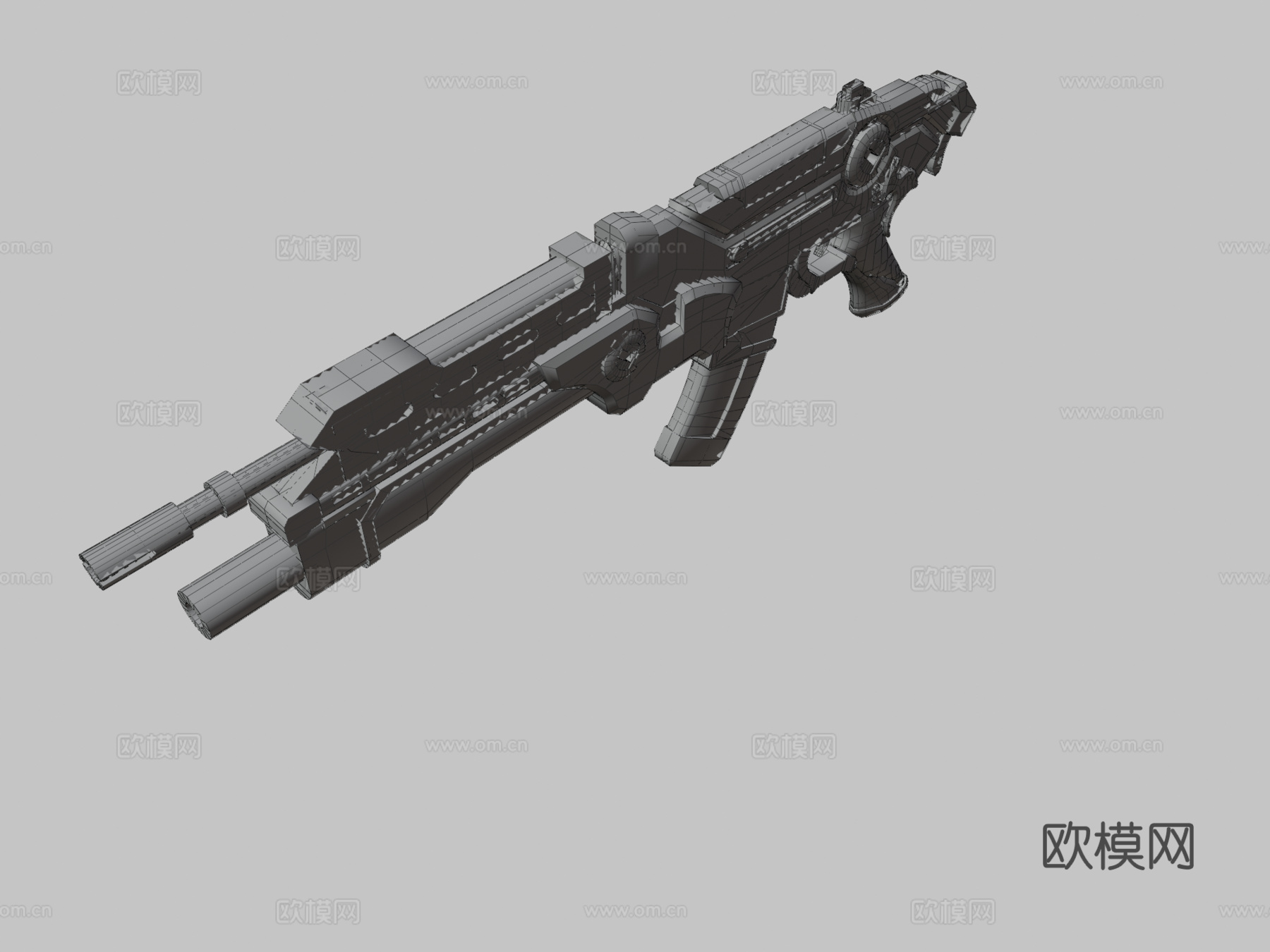 武器4K懒惰版3d模型