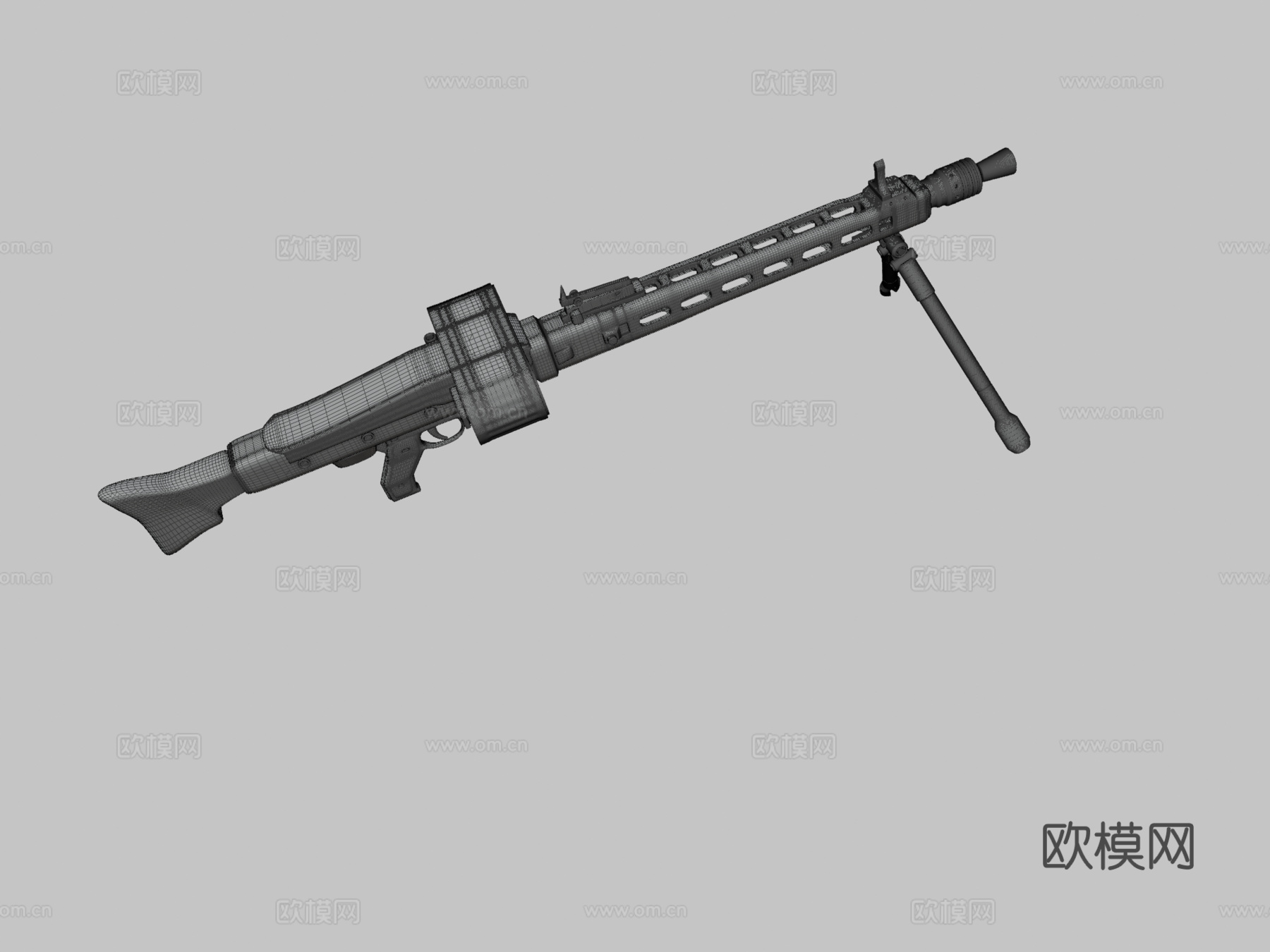 MG42机枪3d模型