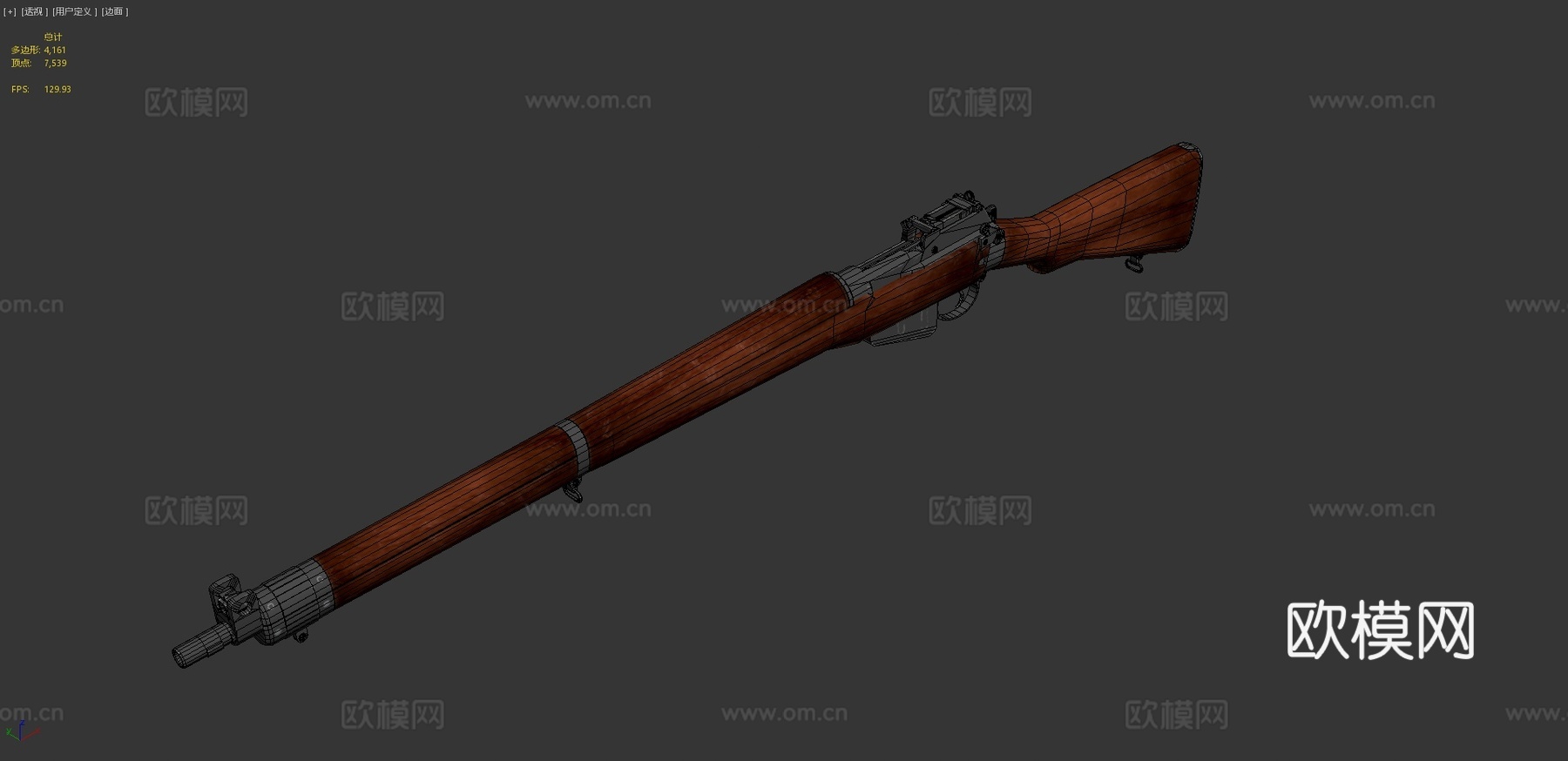 李恩菲尔德Mk1No4考试GAP3d模型