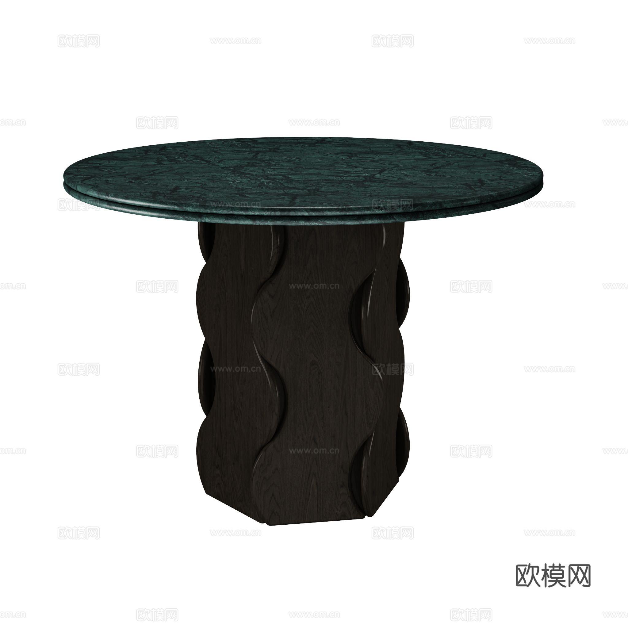 得闲 粼粼圆桌 餐桌3d模型