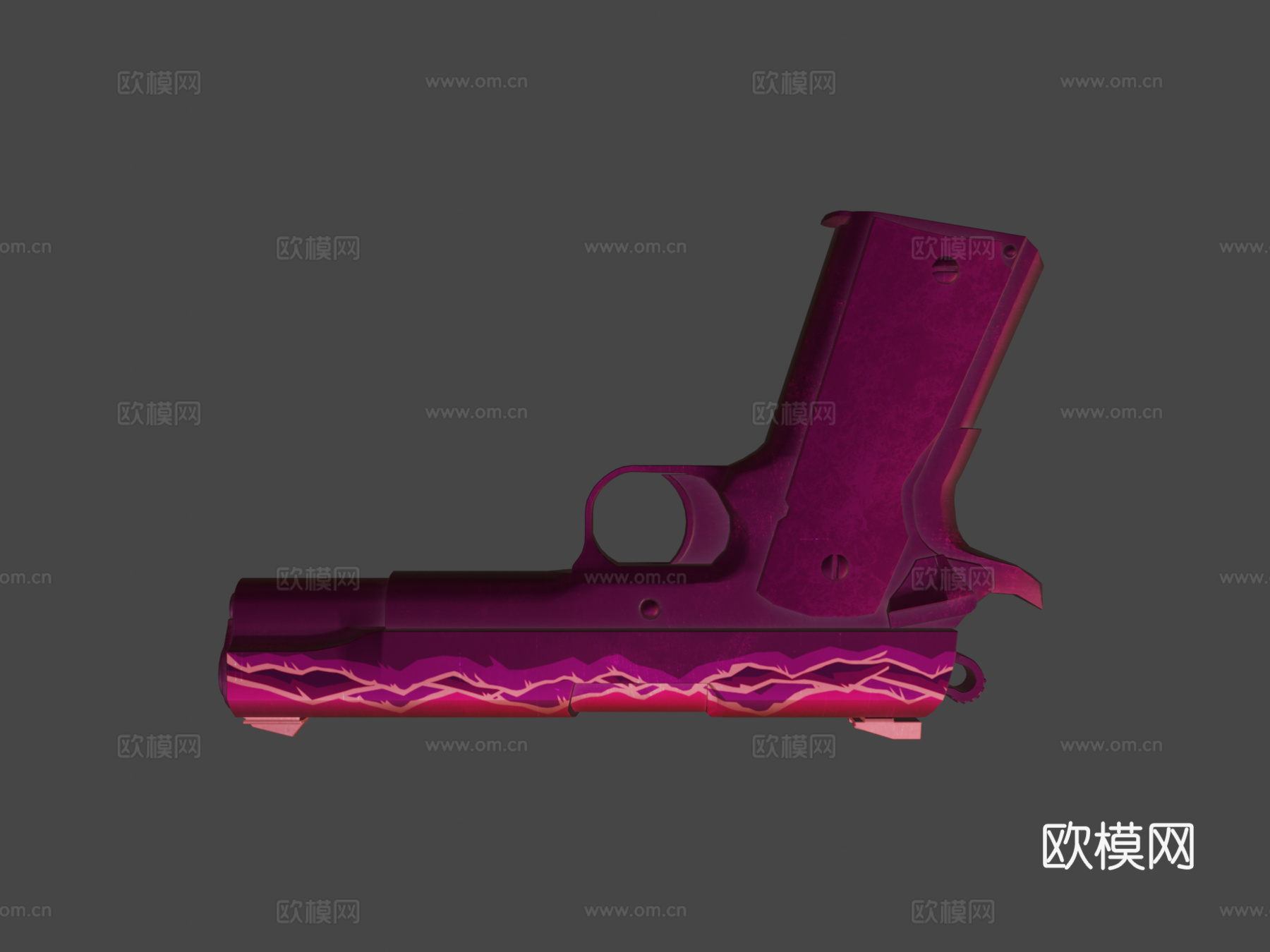M1911-黎明顶峰3d模型