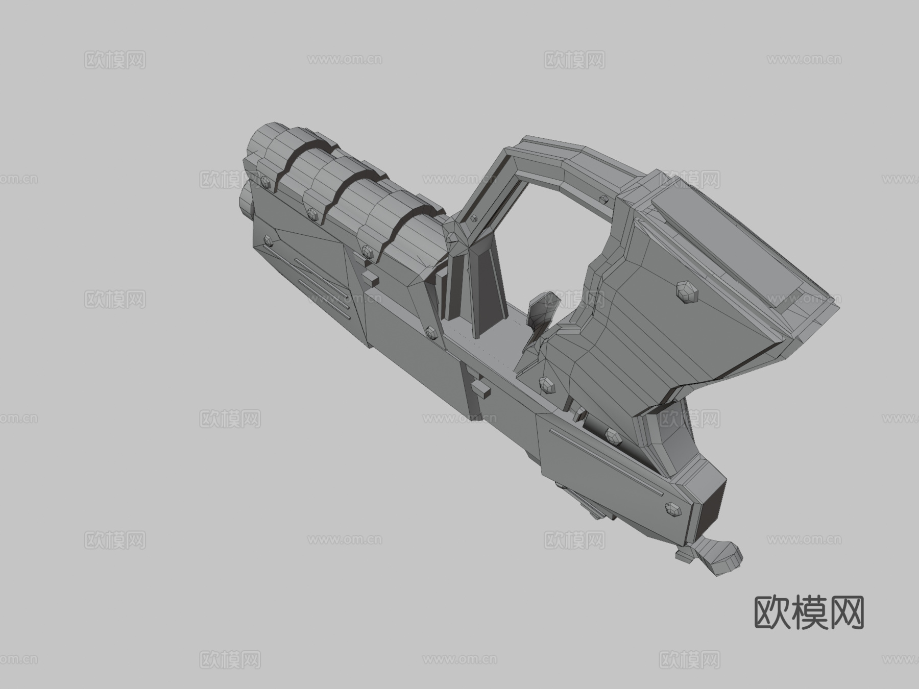 科幻战斗手枪MK23d模型