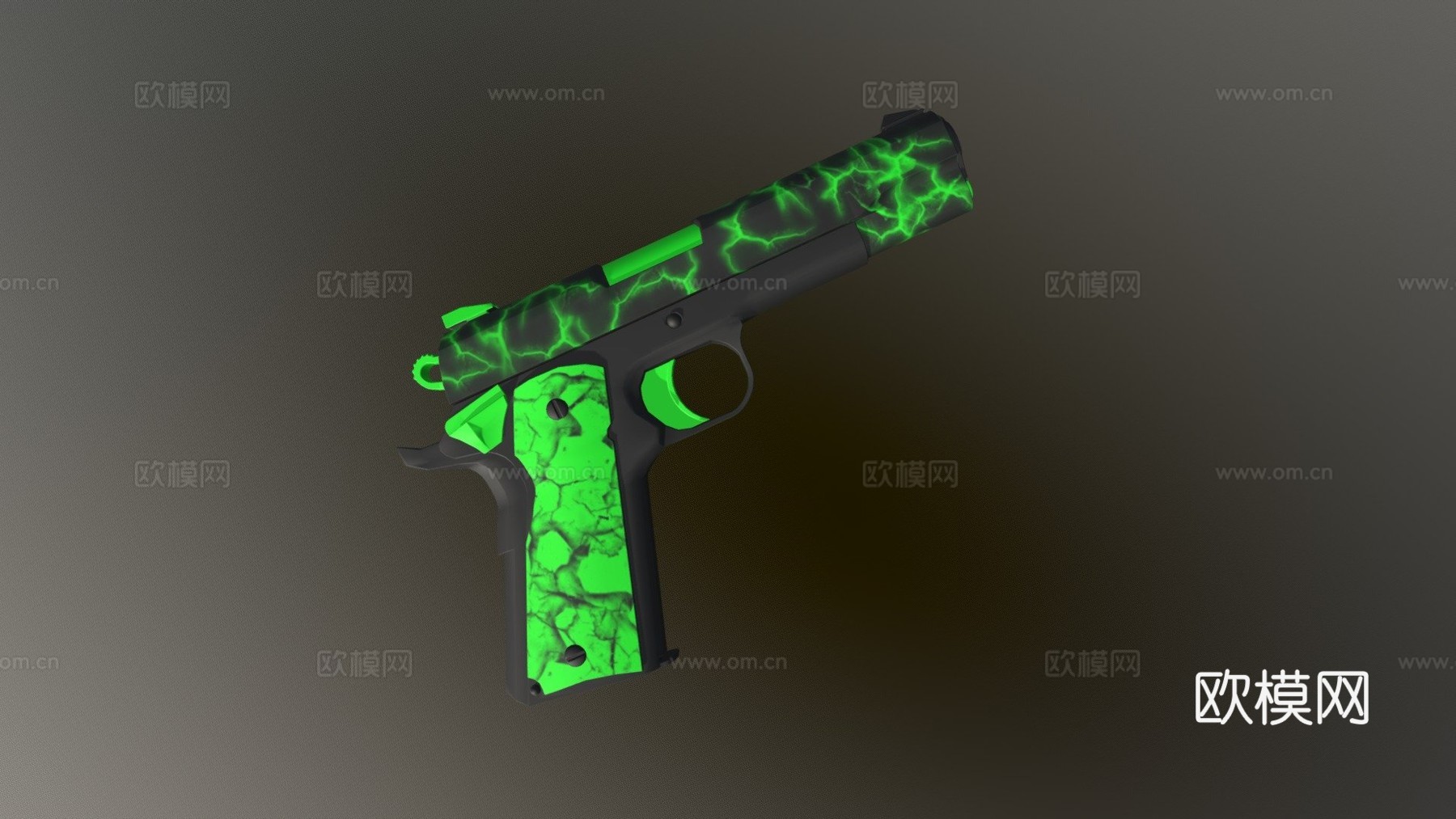 M1911X光透视3d模型