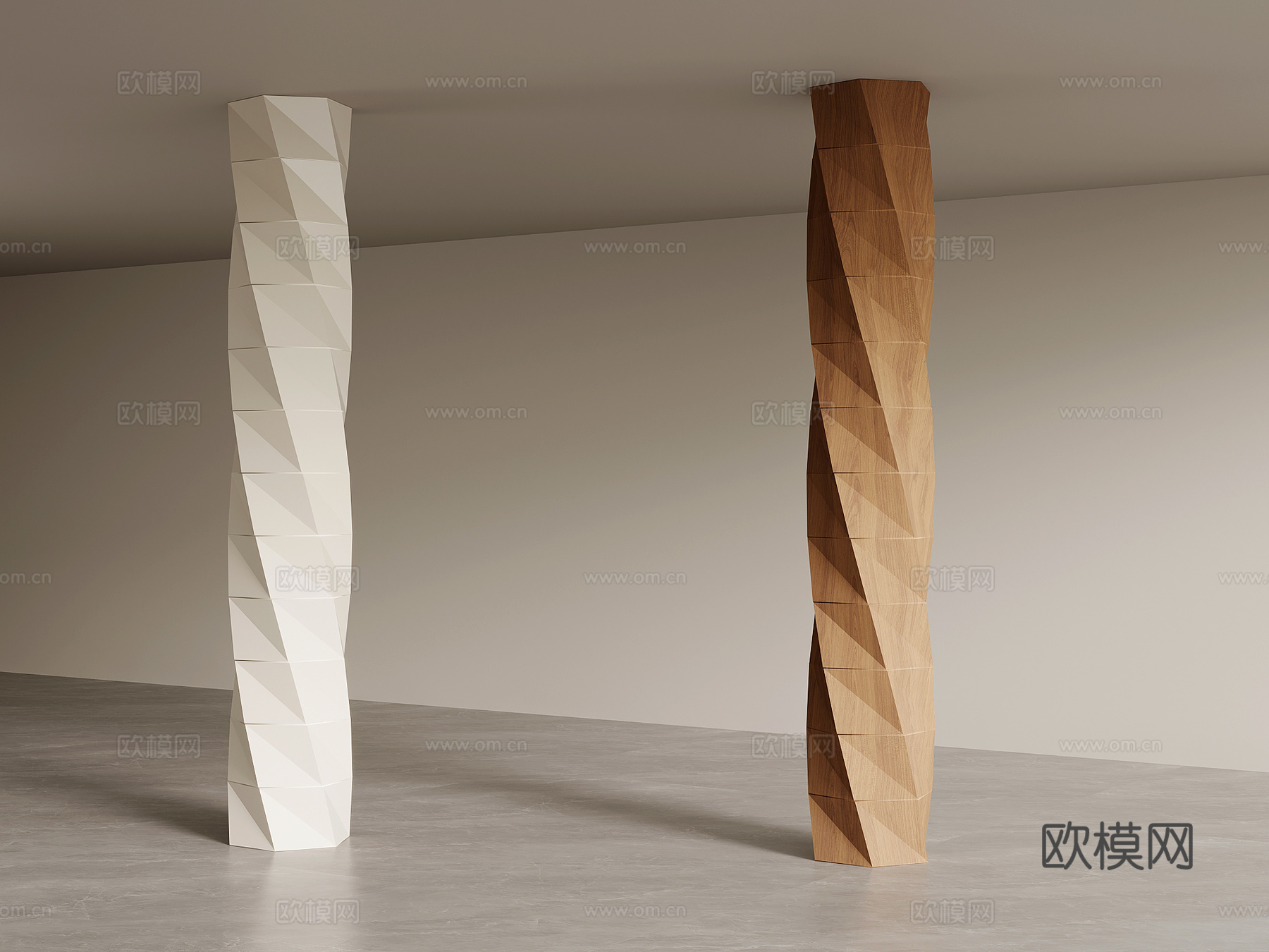 柱子 现代异形柱 装饰柱3d模型