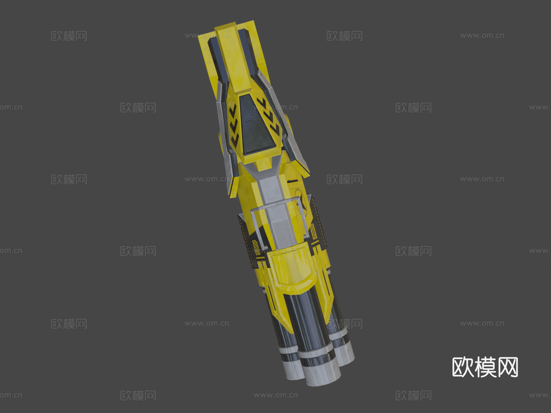 火箭发射器3d模型