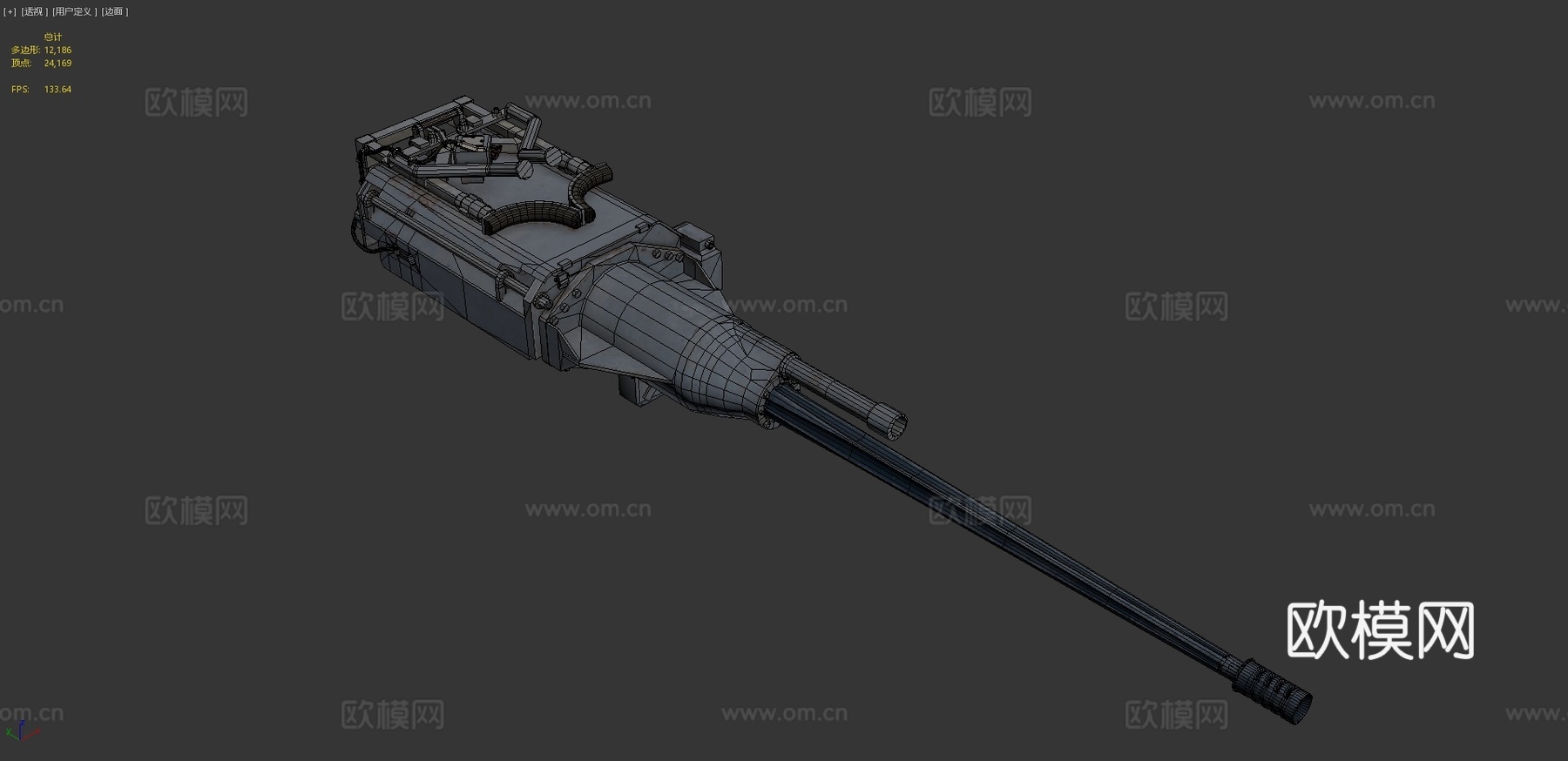 无底座M2423d模型