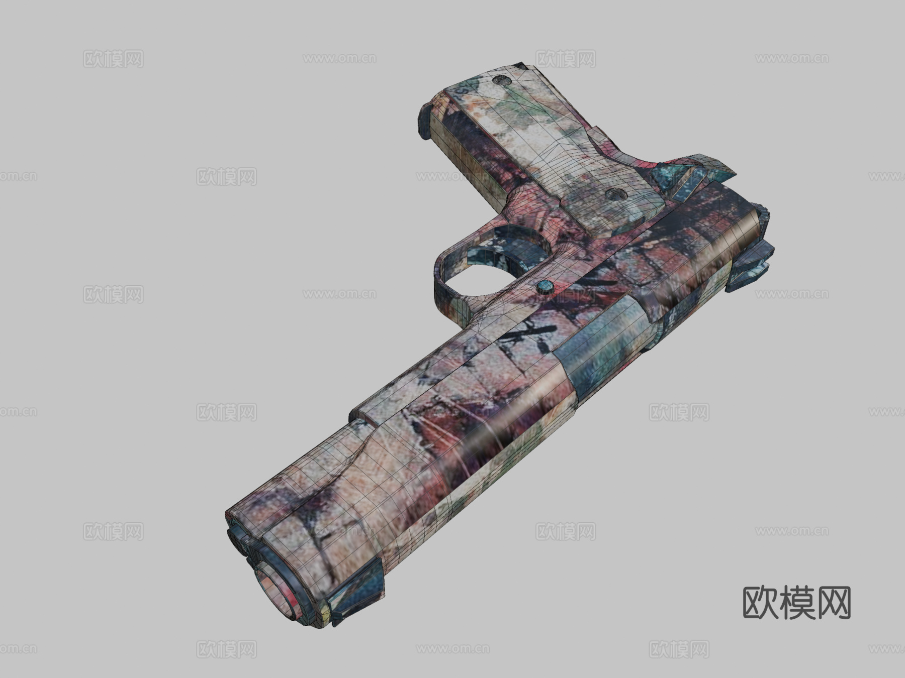 M1911-街头3d模型