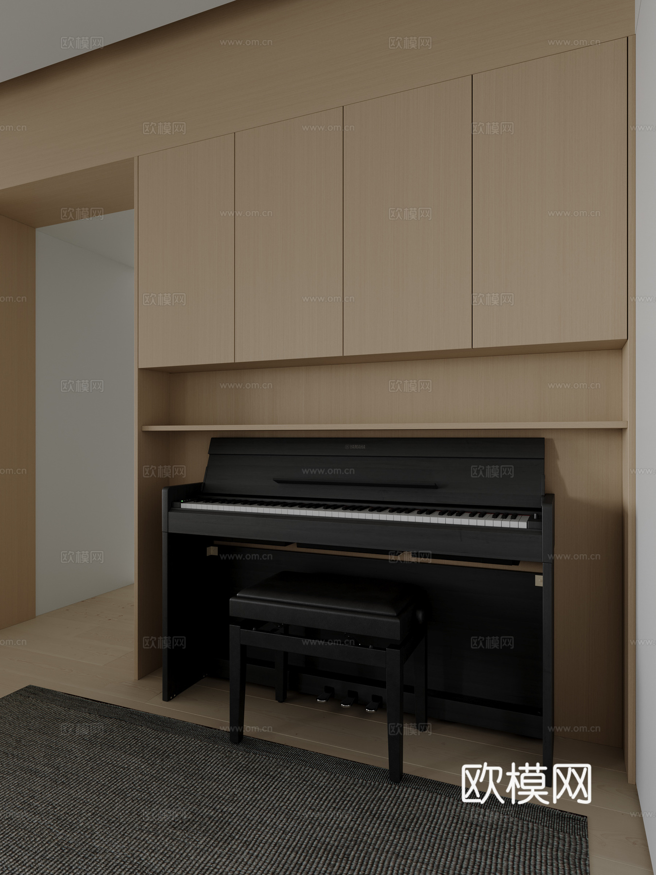钢琴3d模型