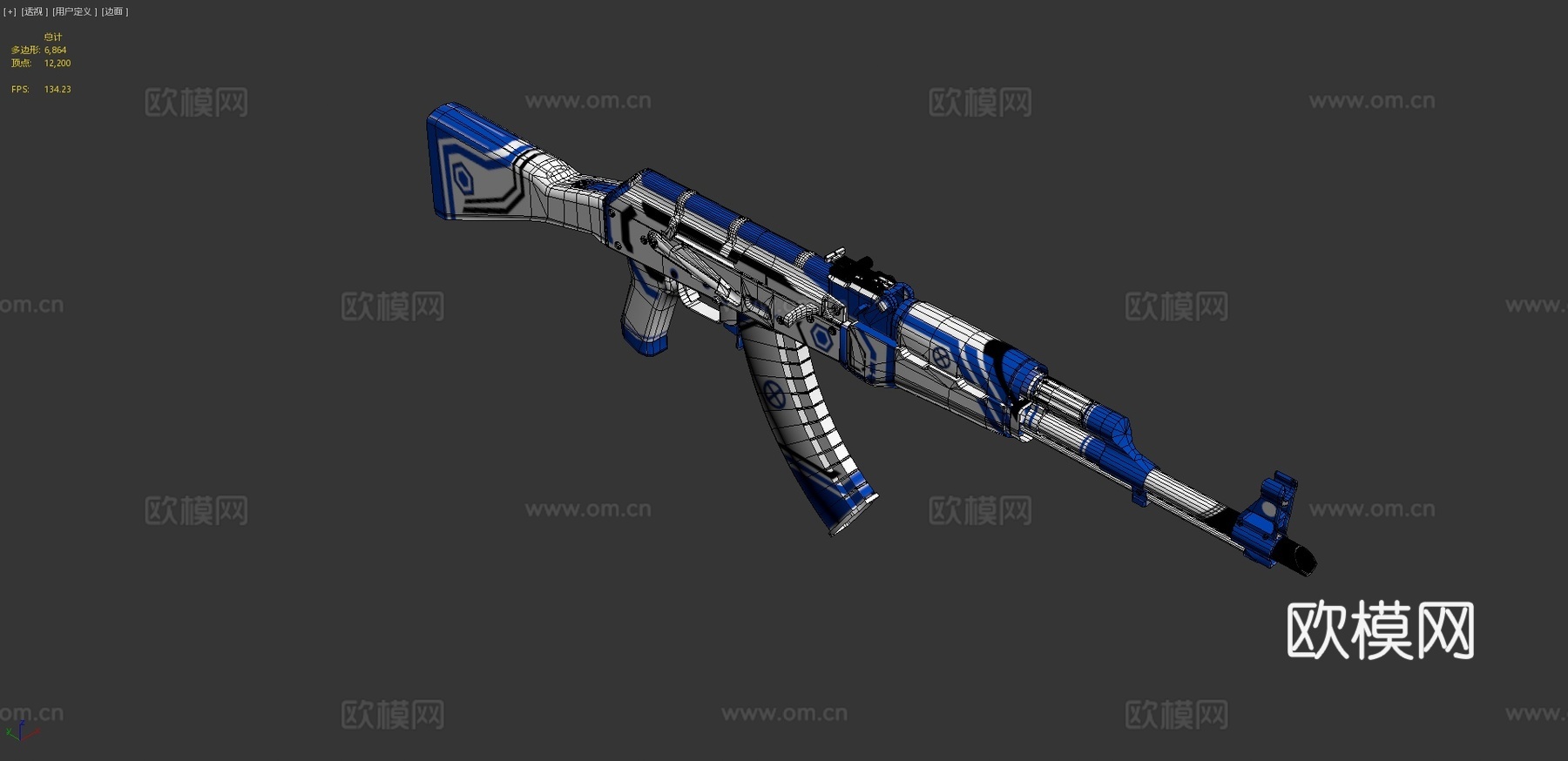 AK47-臭氧3d模型