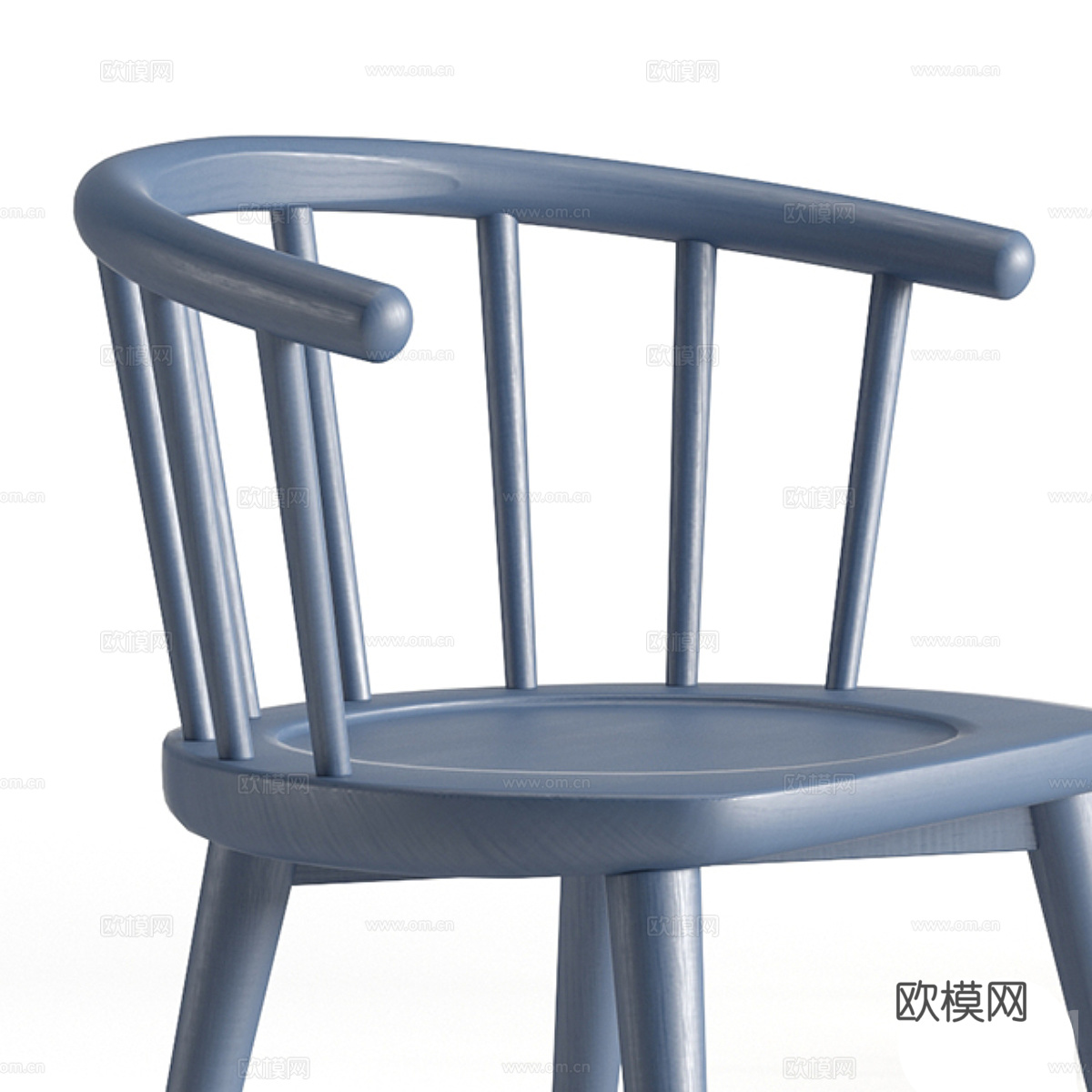 现代木质儿童椅3d模型