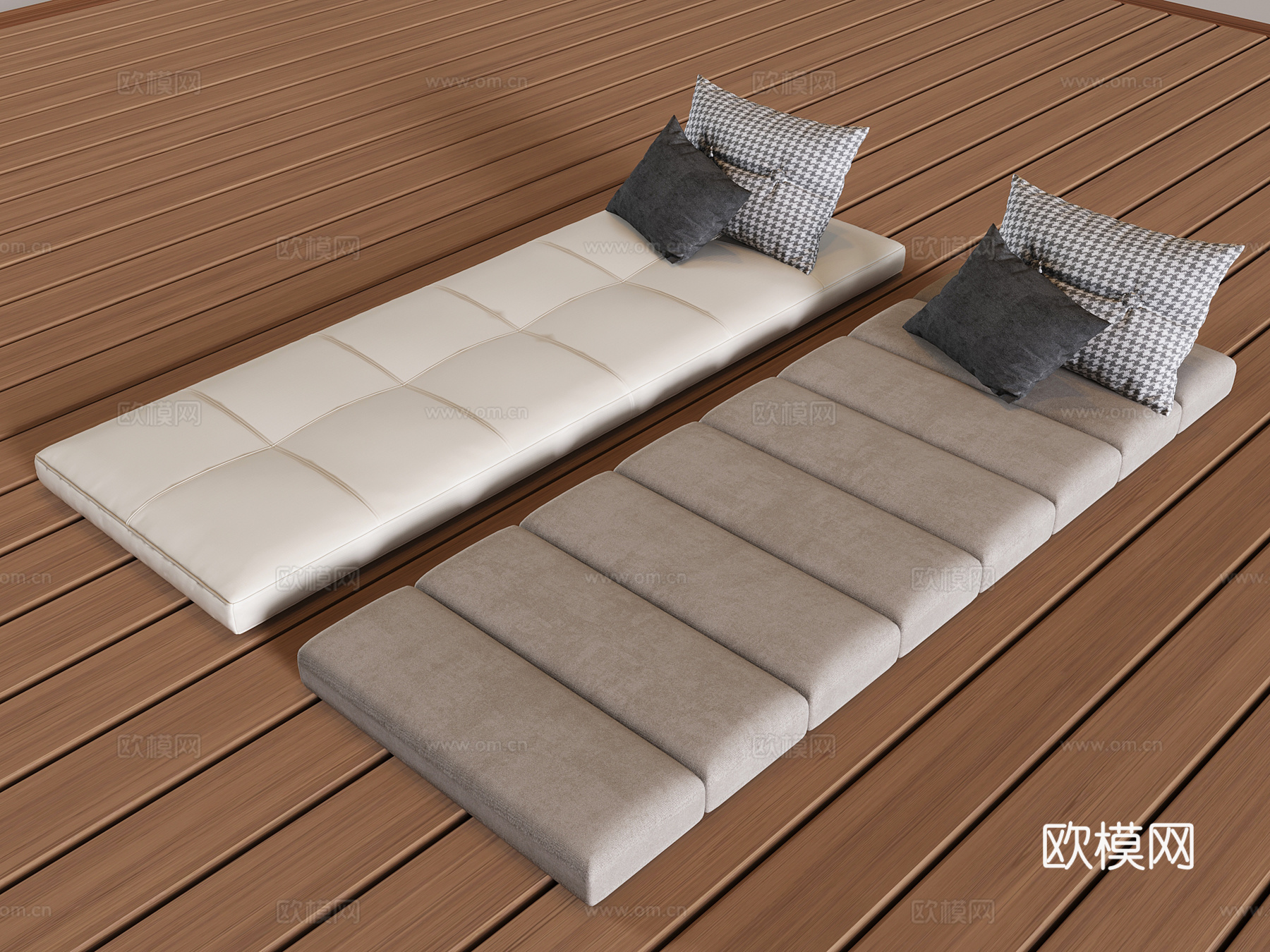 沙发软包坐垫抱枕 飘窗垫榻榻米软垫3d模型