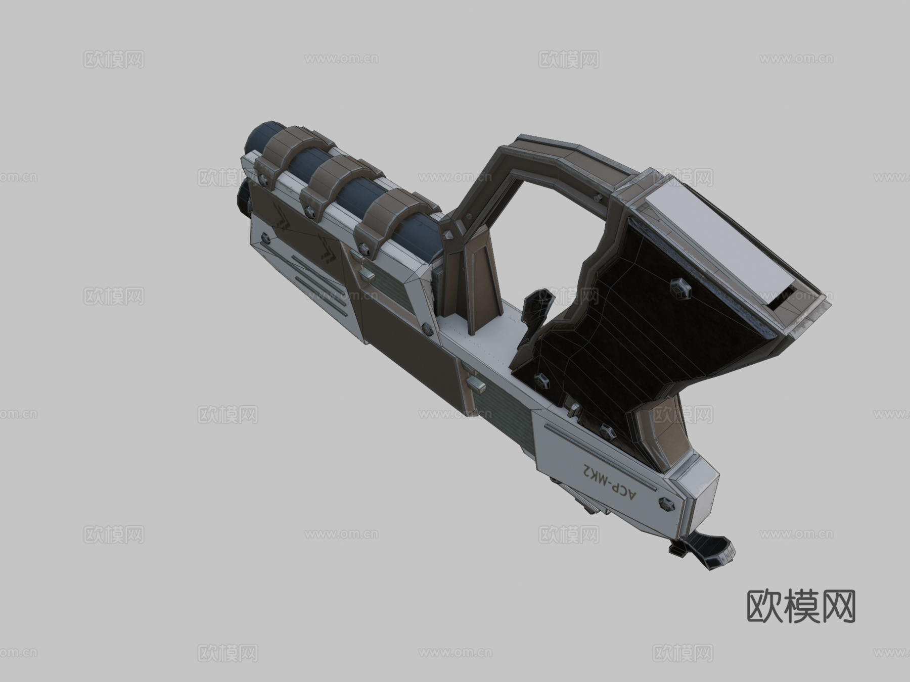 科幻战斗手枪MK23d模型