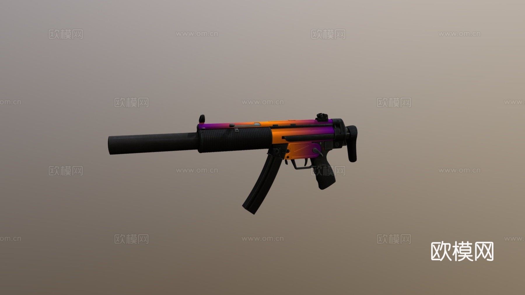 MP5SD-多色版3d模型