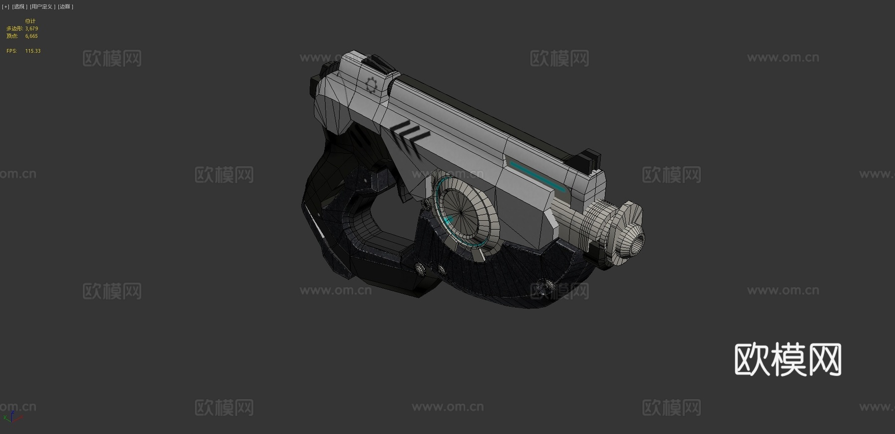 追踪者之枪3d模型