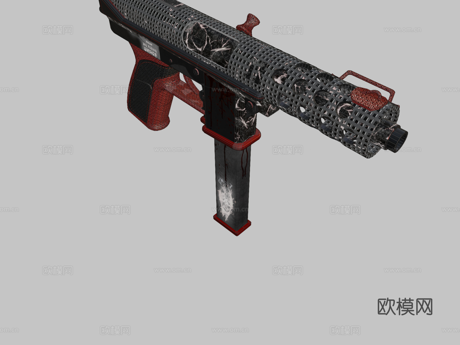 TEC9-火山烈焰3d模型