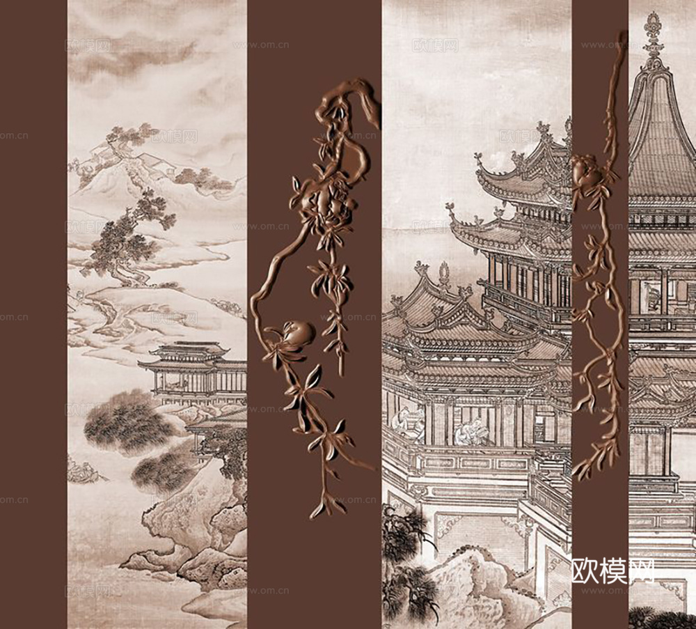 中古复古挂画  抽象画 艺术画