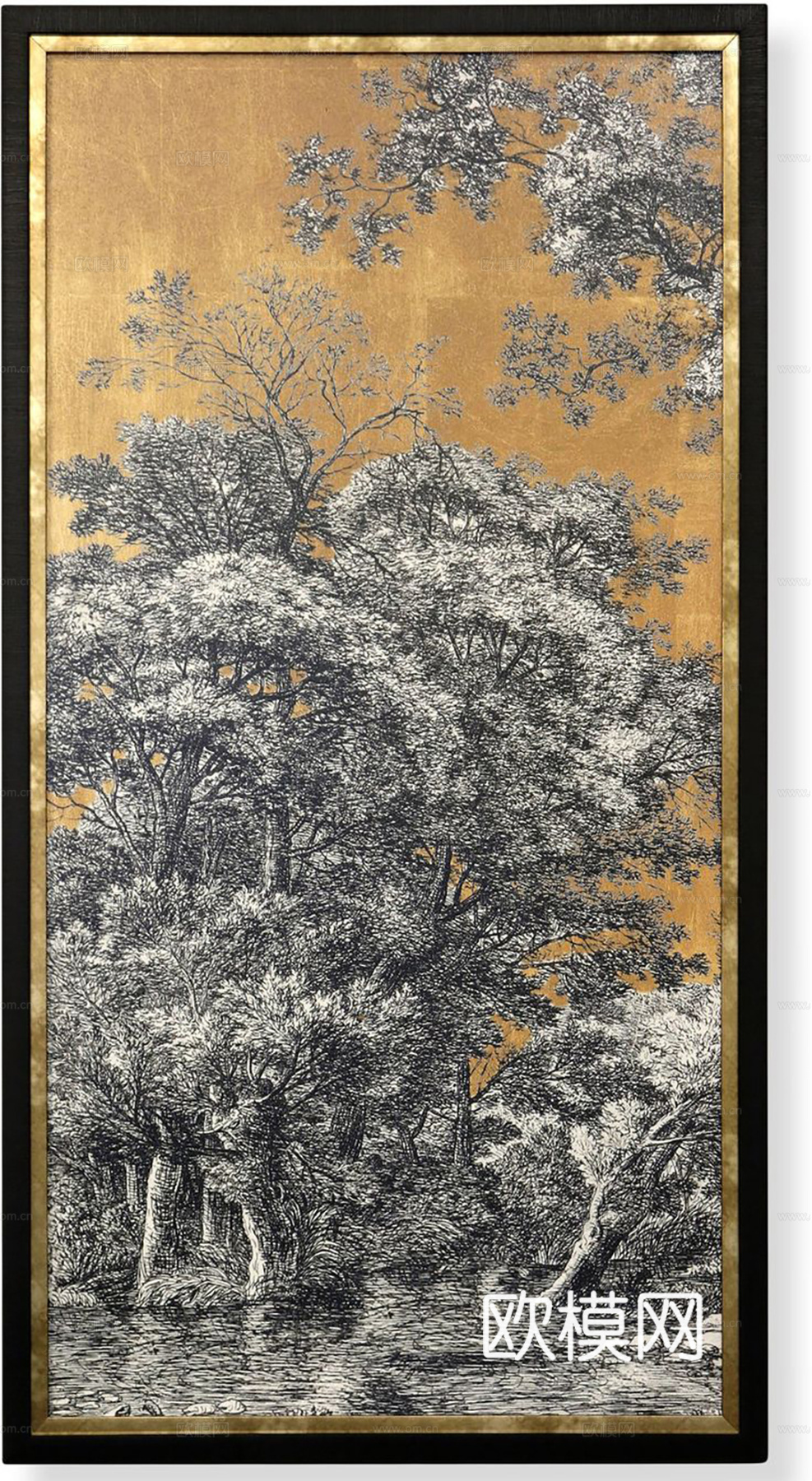 中古复古挂画  抽象画 艺术画