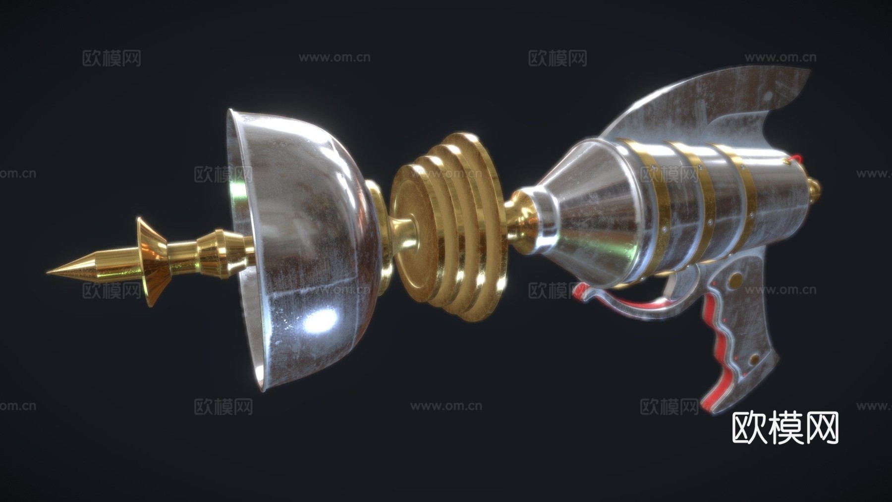射线枪3d模型